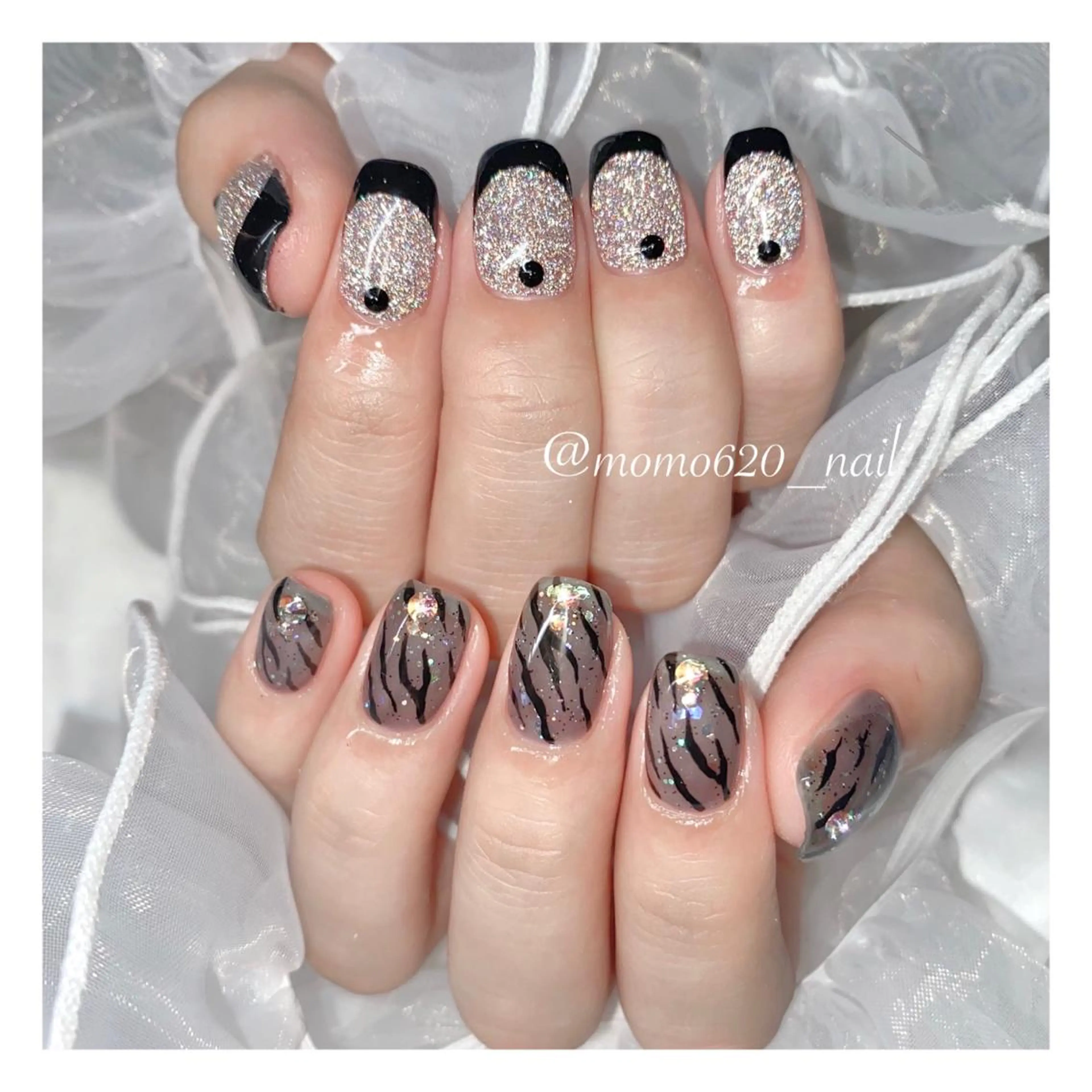 ネイル フラッシュネイル nailsalon moca 堀江店所属・moca堀江店 momokaのネイルデザイン