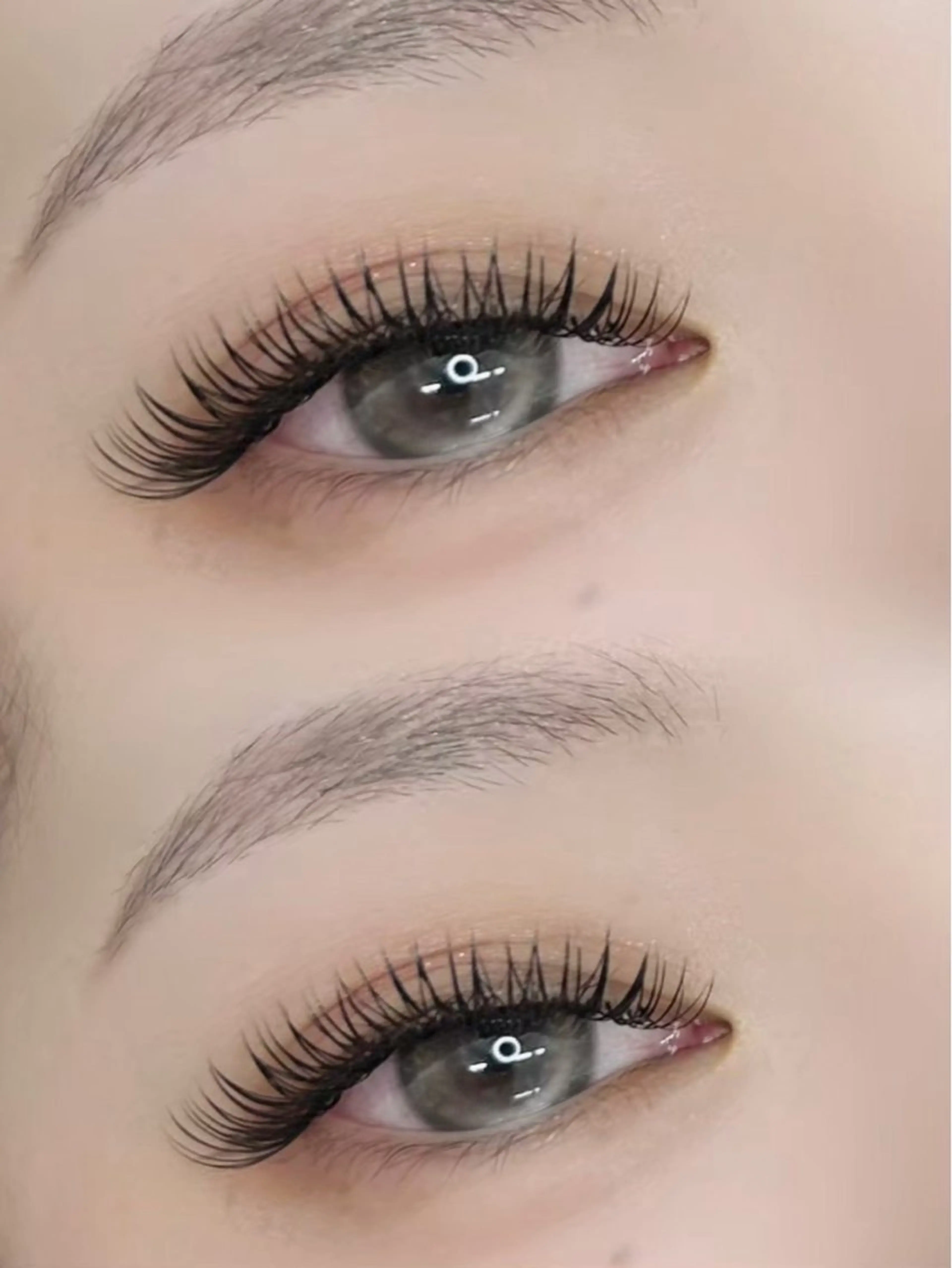 マツエク・マツパ フラットラッシュ 目尻長め マツエク アトリエFAM所属・アイラッシュ アトリエFAMのマツエク・マツパデザイン