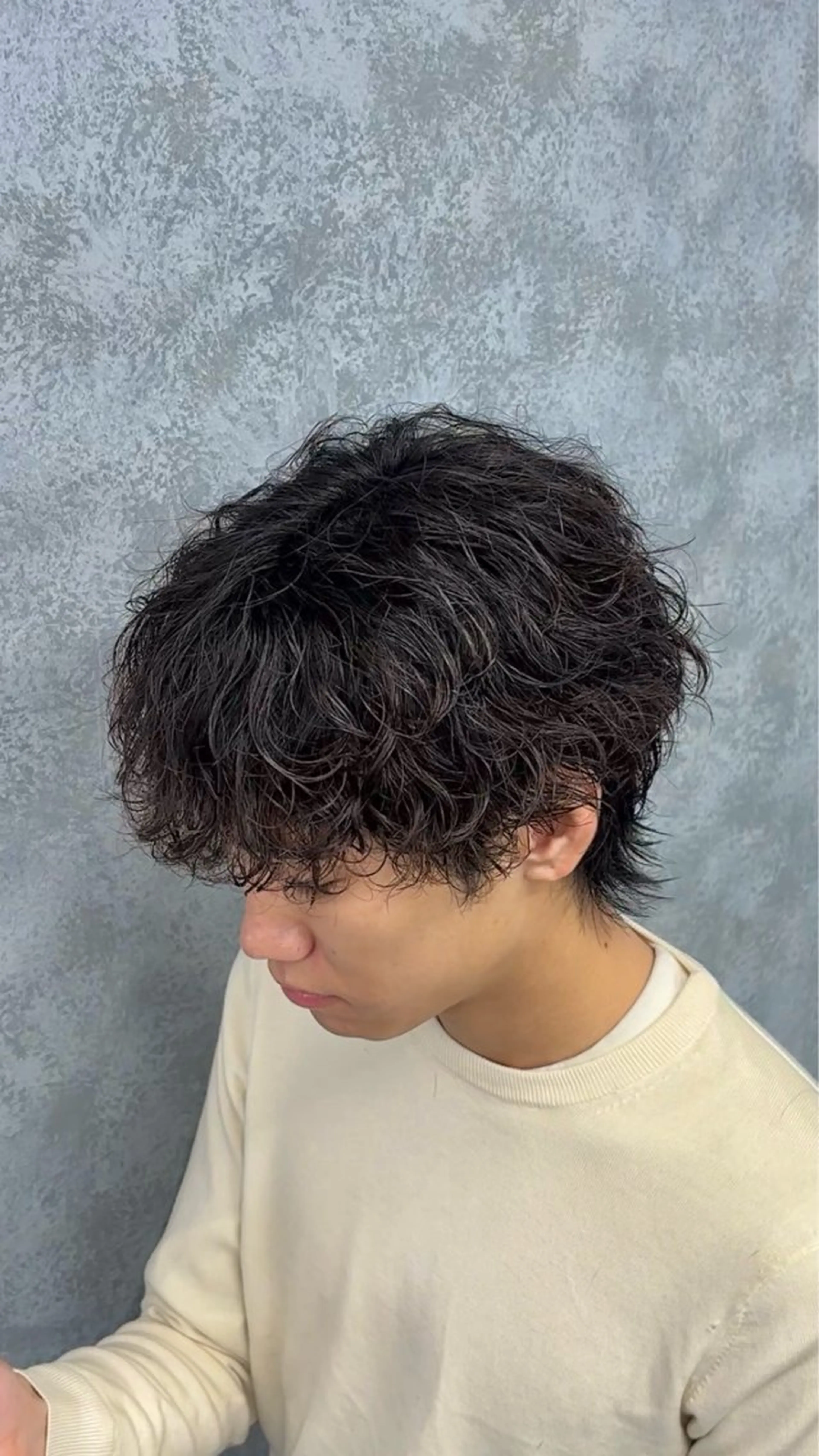 パーマ メンズ パーマ シャドウ/フェザー パーマ特化りつきのヘアスタイル