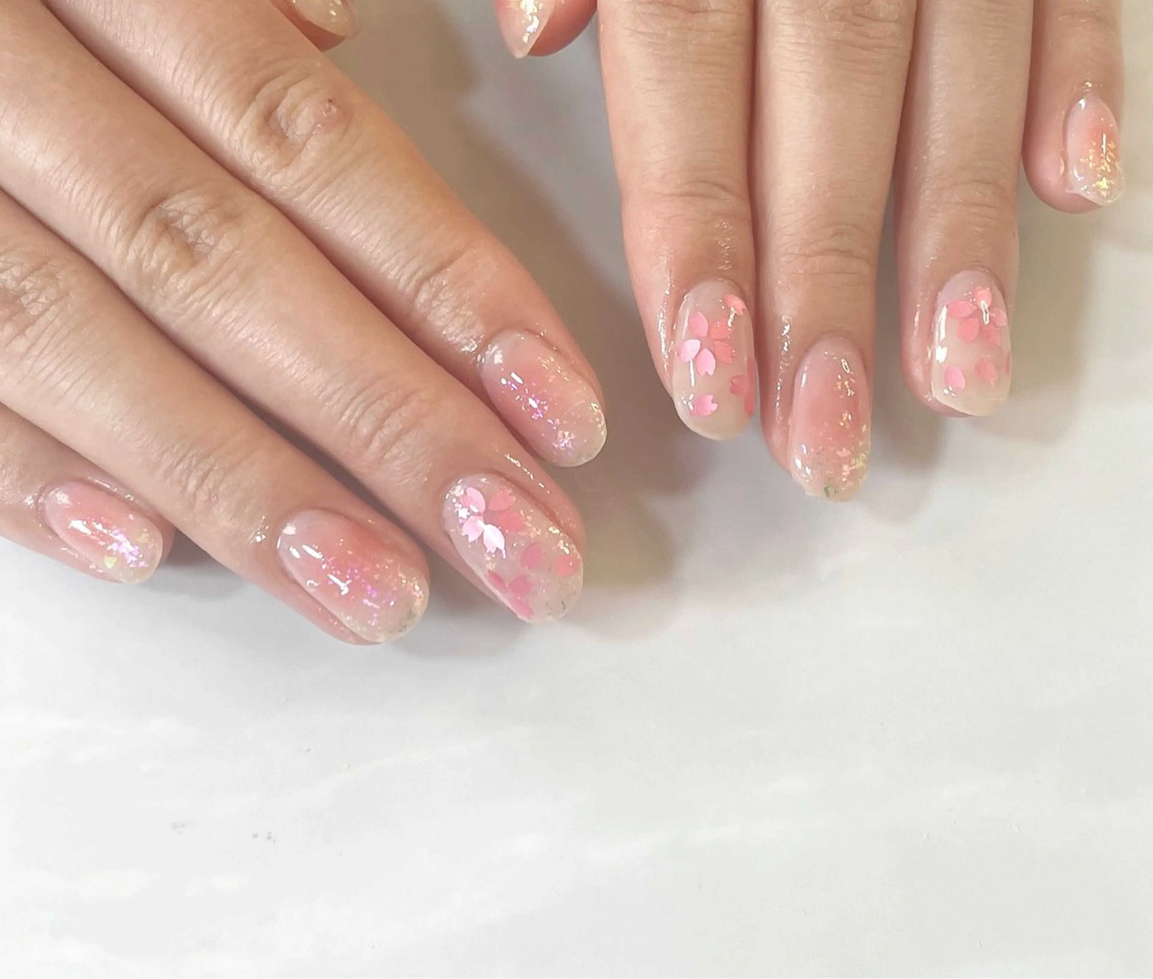 ショート ハンドネイル BURGUNDY 🌹eriのネイルデザイン