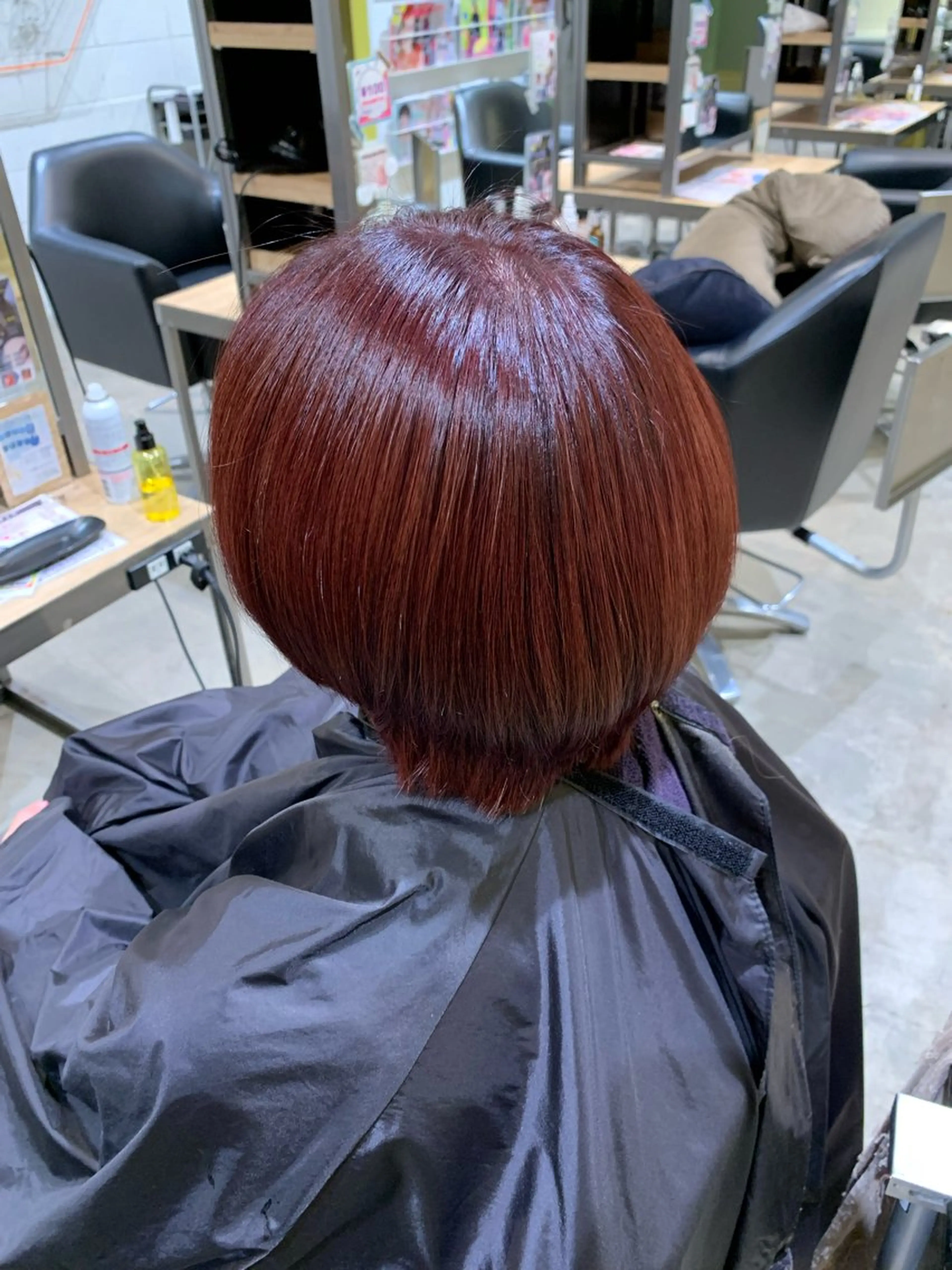 カラー ボルドーカラー 大谷 央翔のヘアスタイル