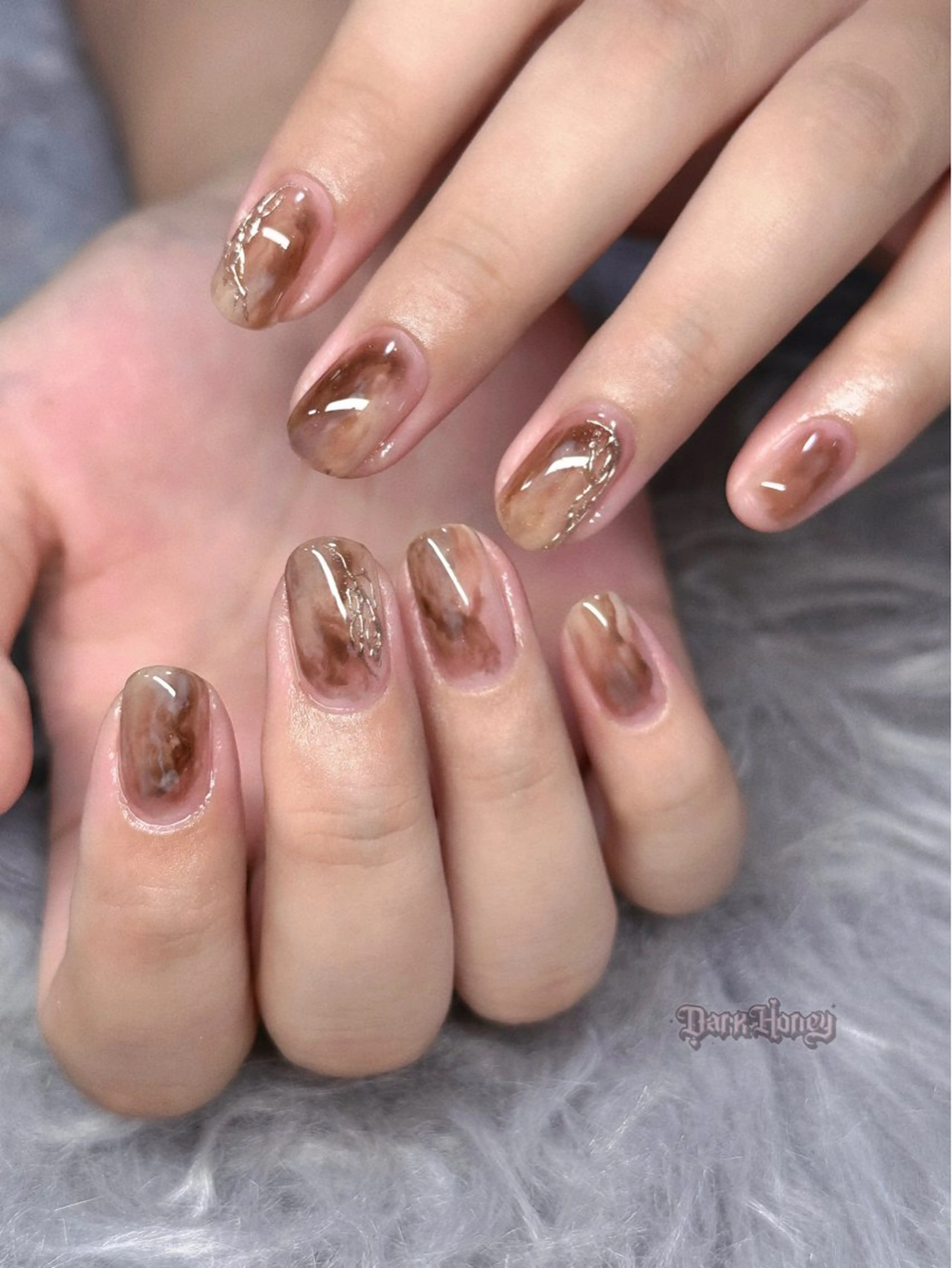 自爪💅90min⭐︎ニュアンスネイル🍀お任せコース（ootd,パーソナルカラー♡）の写真