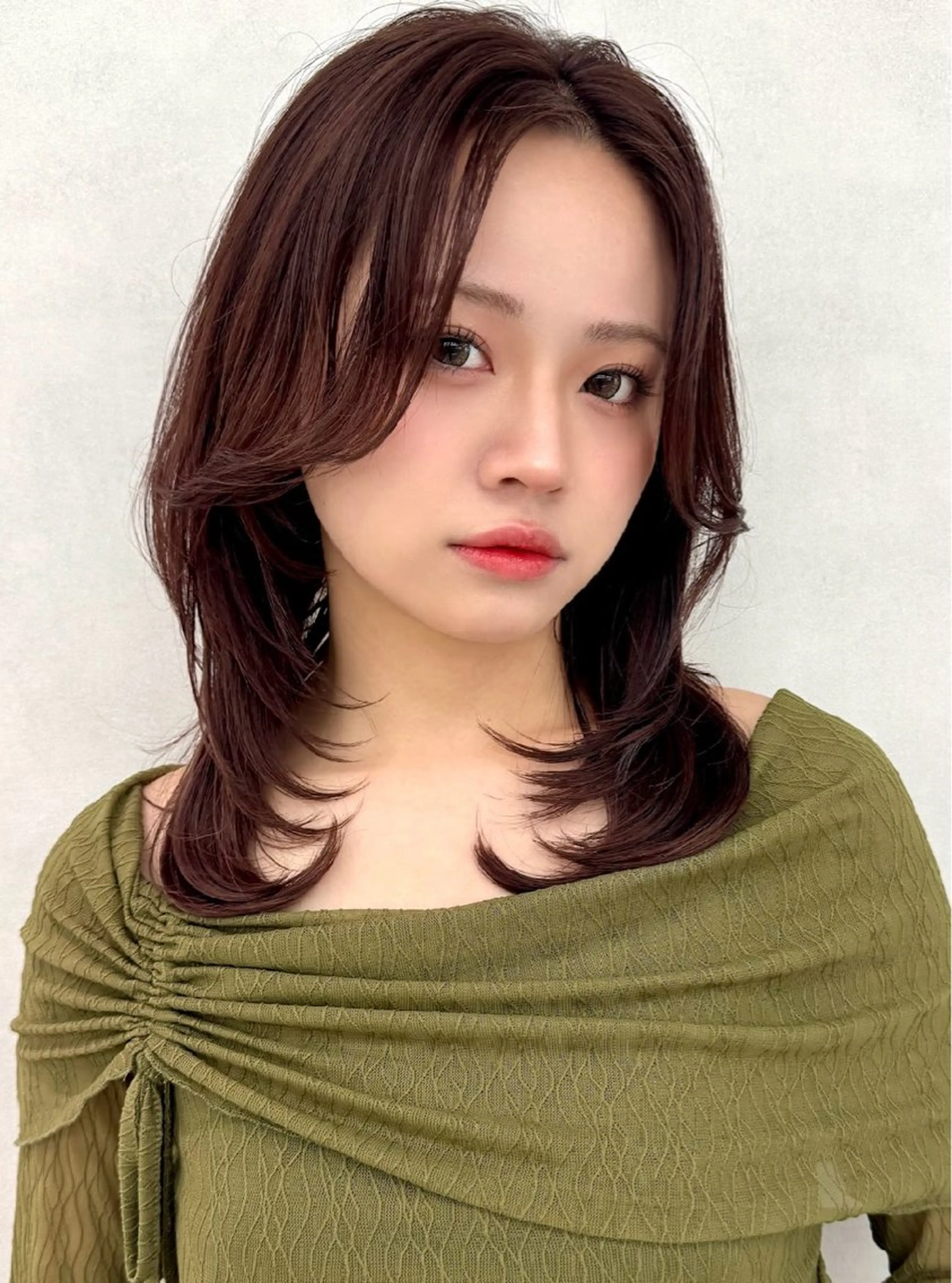 セミロング カラー ✨艶髪・縮毛矯正✨️ 🦖しんのすけ🦖のヘアスタイル