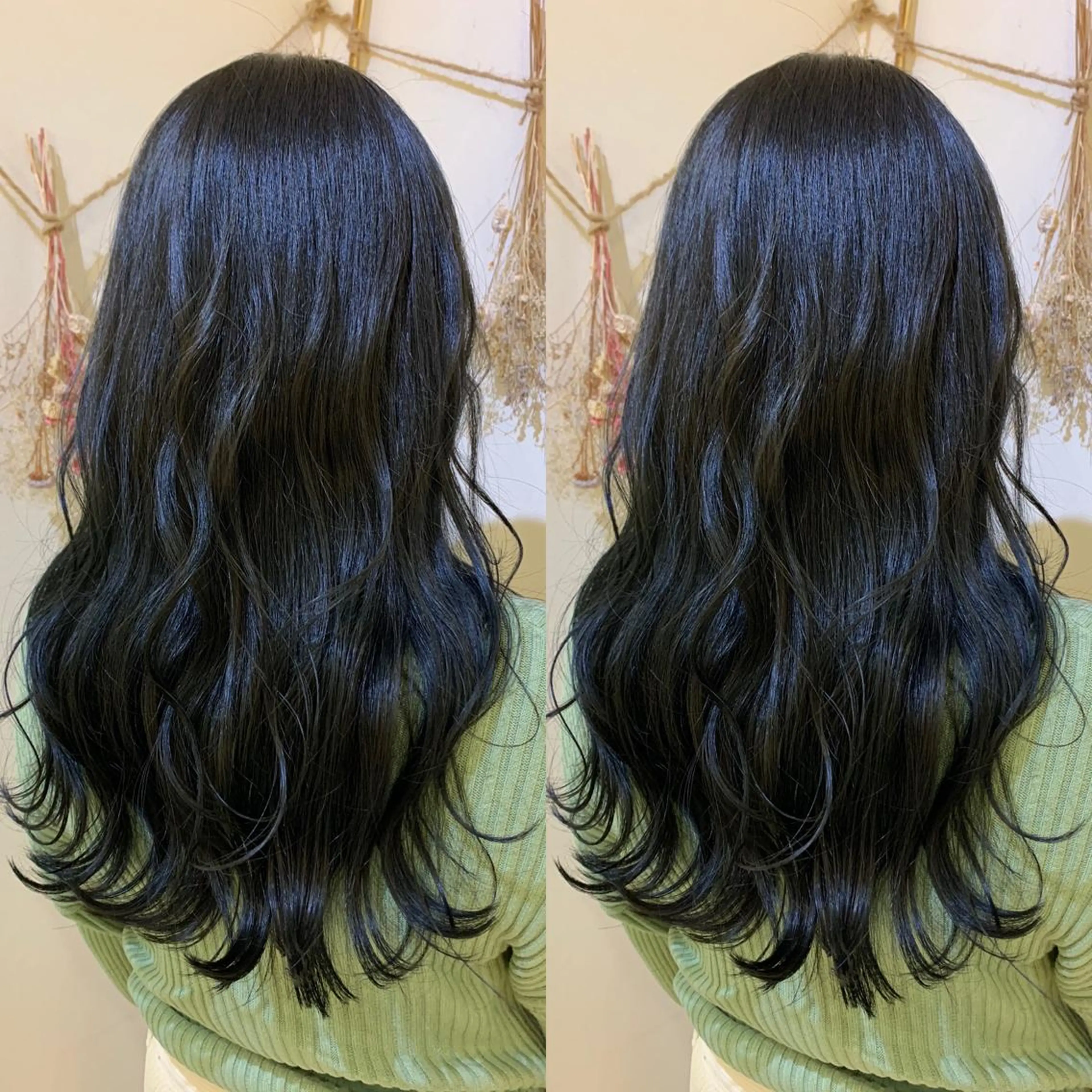 セミロング カラー カット ヘアカラー トリートメント ヘアケア・頭皮ケア デザインカラー/中田のヘアスタイル