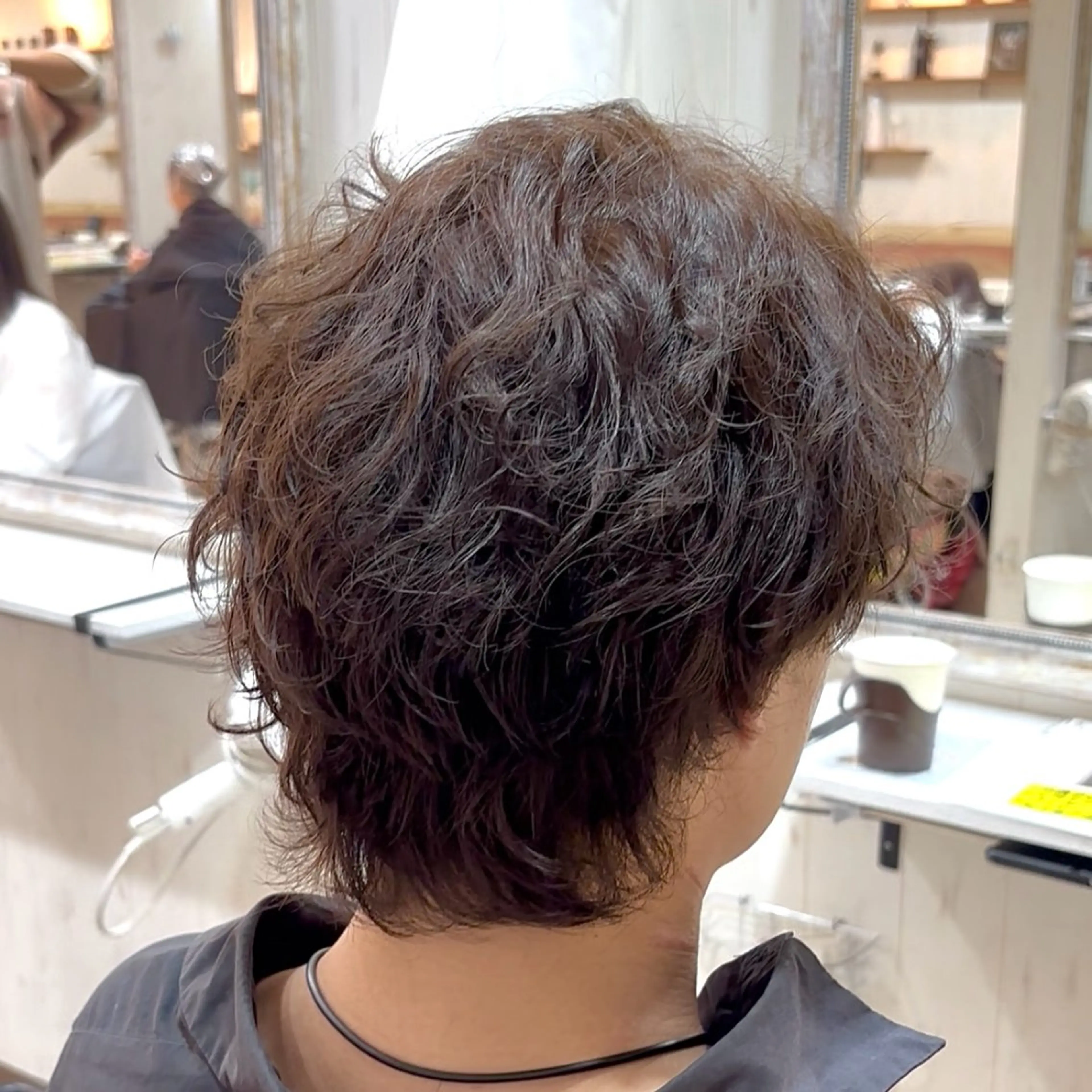 ショート パーマ メンズ メンズパーマ メンズウルフカット ウルフカット カット パーマ 💥横浜メンズ特化 💥ルキのヘアスタイル