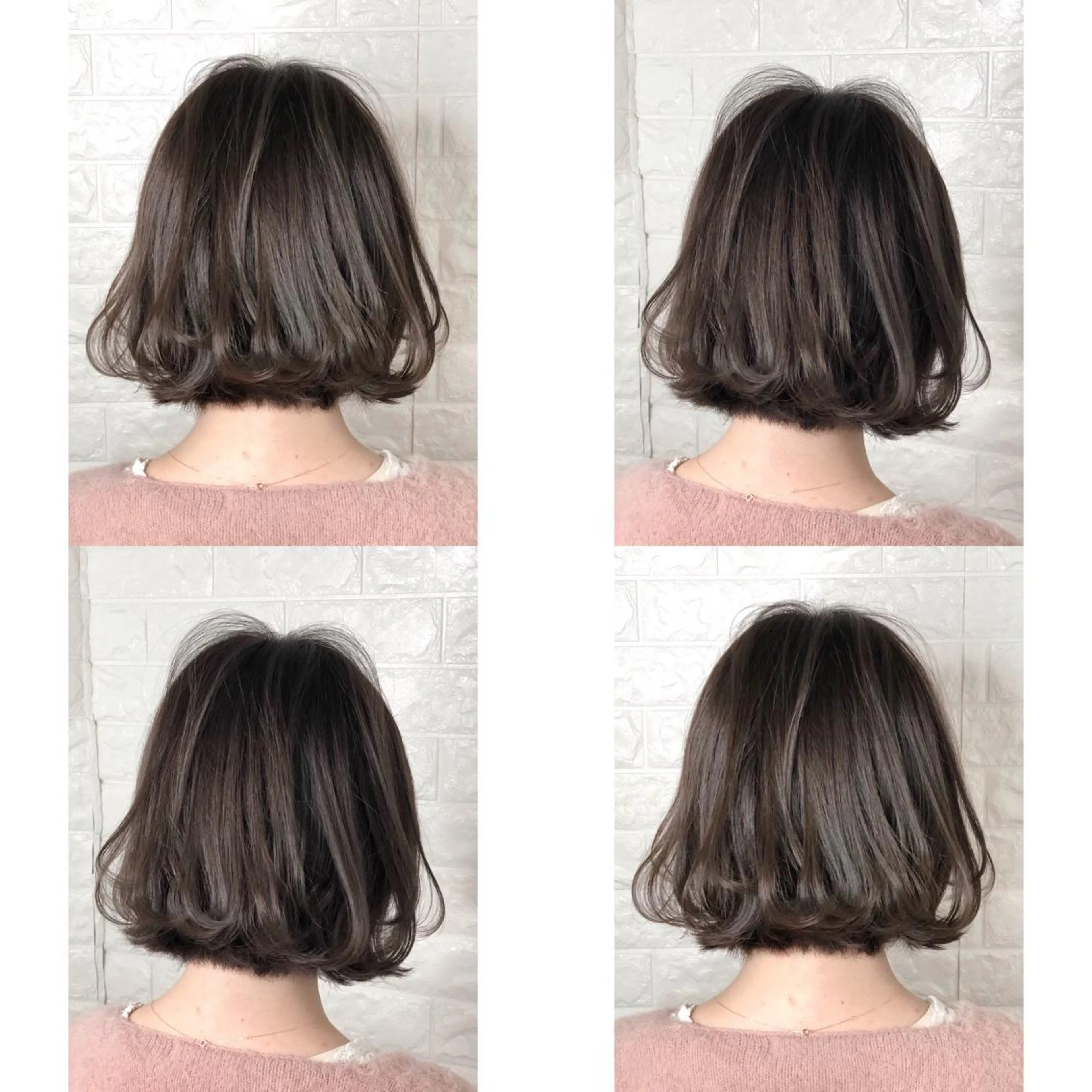 ショート カラー アッシュ アッシュグレー 透明感カラー イルミナカラー トリートメント KIZU 髪質改善 オカルト怪談のヘアスタイル