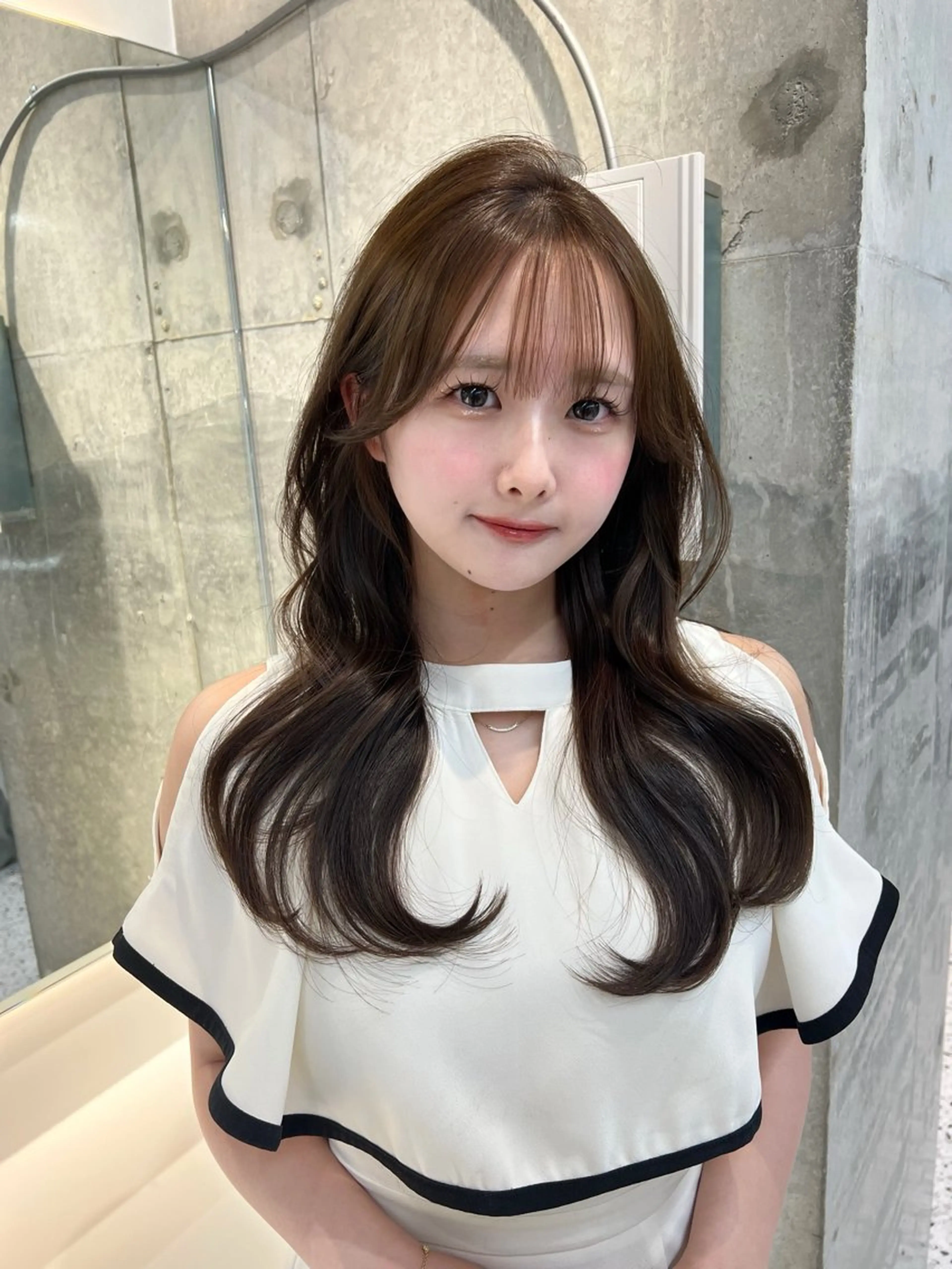 ロング カット ヘアカラー トリートメント 地毛風縮毛矯正 ☘️松井　傑のヘアスタイル