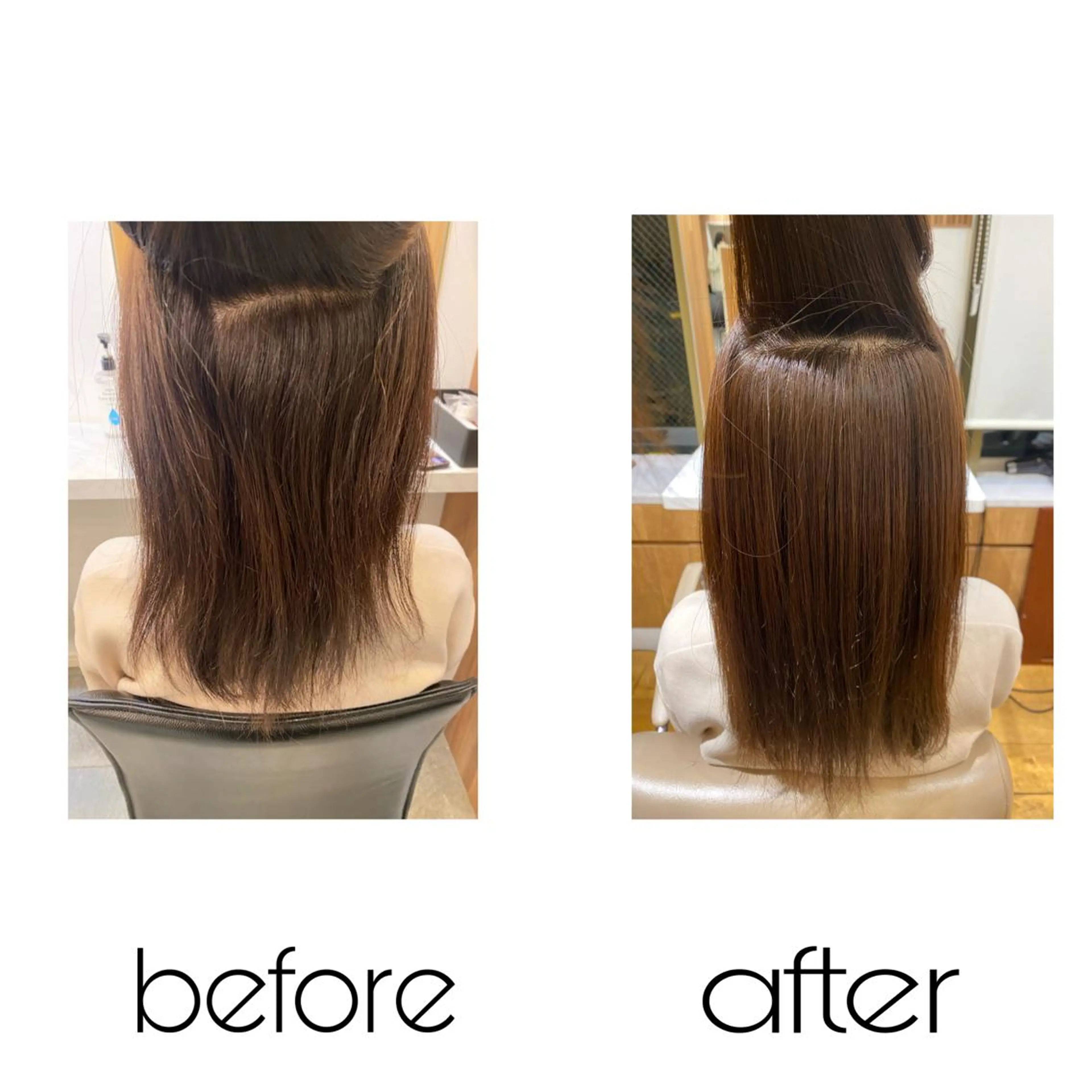 セミロング パーマ BEAUTRIUM 穂乃香のヘアスタイル