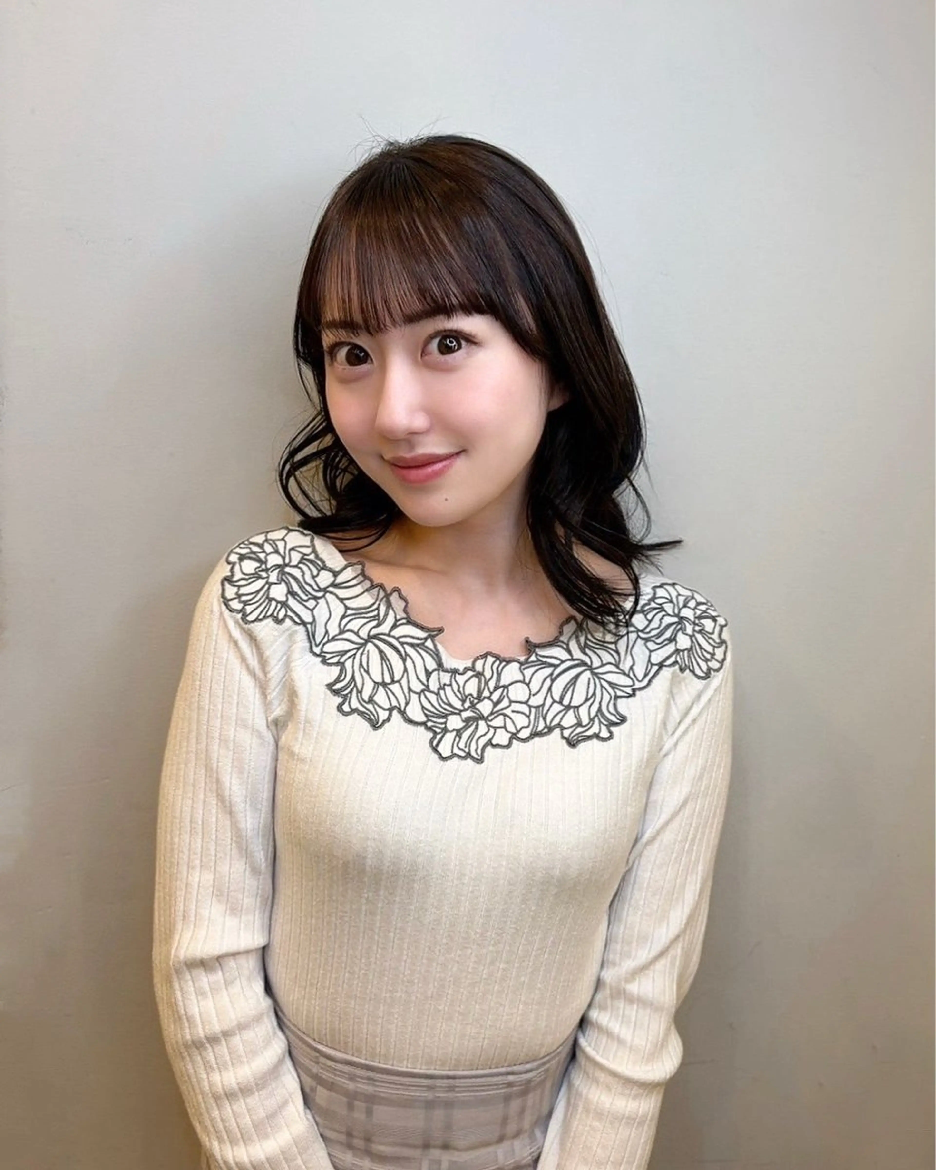 ミディアム カラー カット ヘアカラー トリートメント Soleria所属・艶髪/酸性ストレート 根本零のヘアスタイル