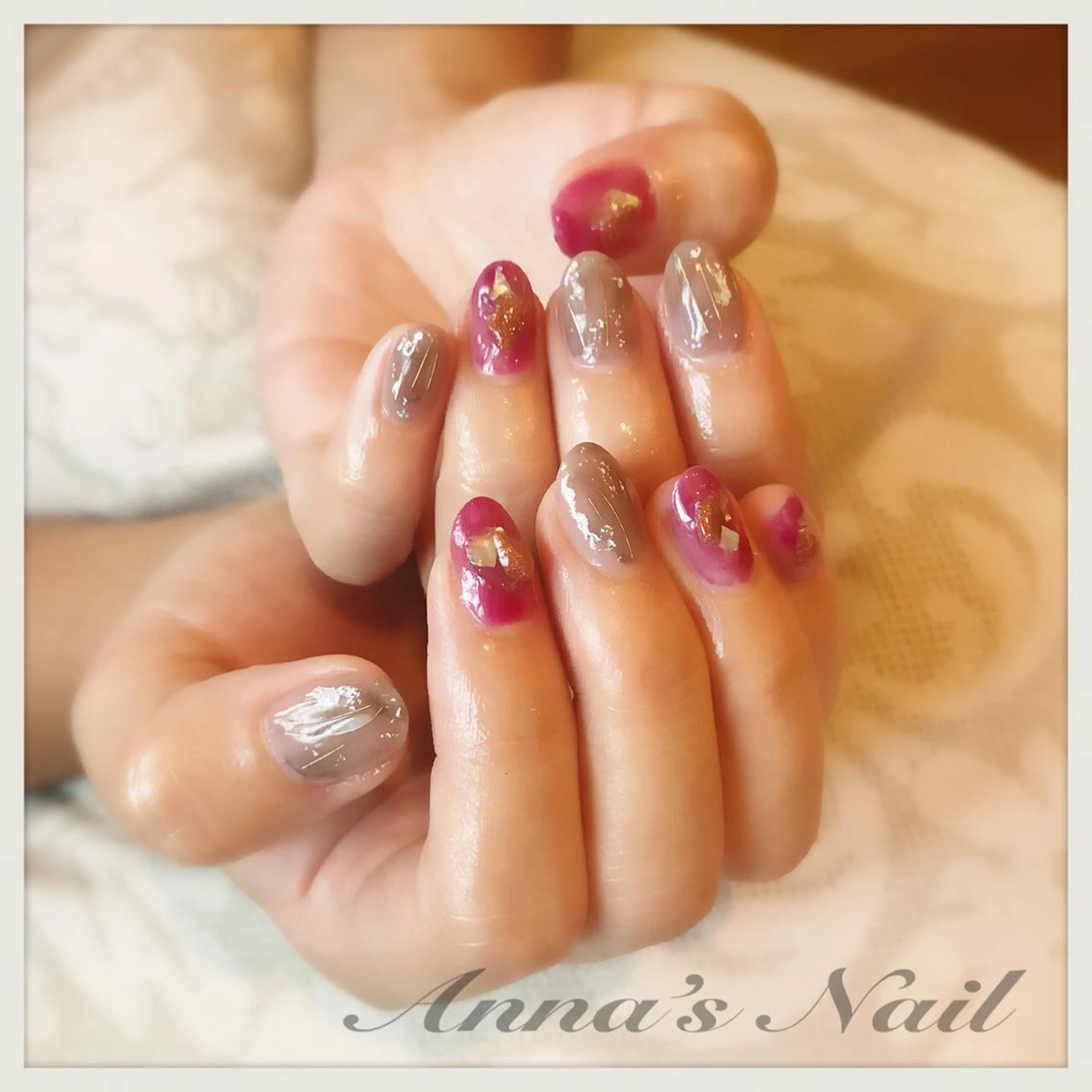 ネイル ニュアンスネイル Anna’s Nail所属・清口 杏奈のネイルデザイン