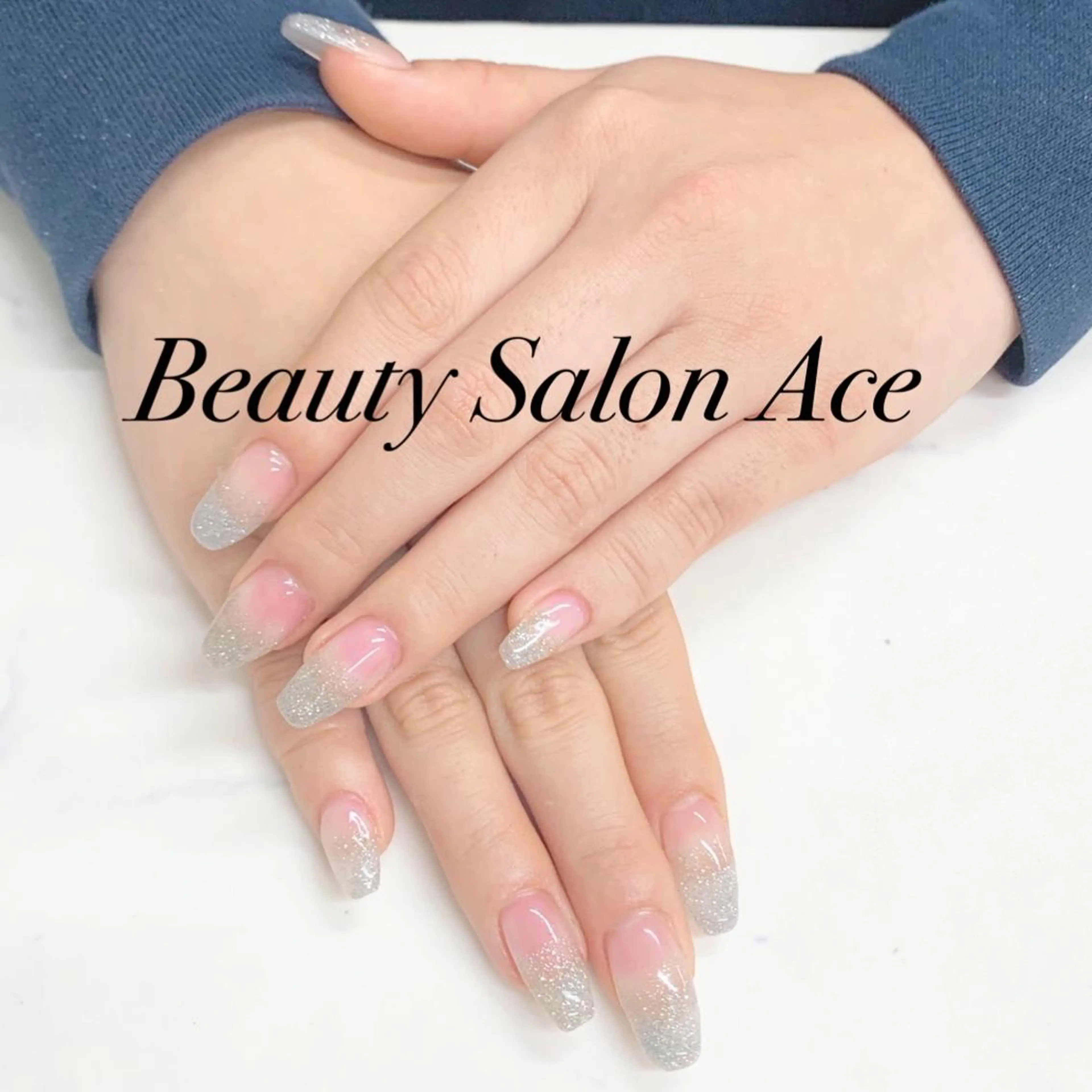 ネイル グラデーション ラメ(グリッター) ラメグラデーション メンズネイル スカルプネイル ハンドネイル ハンドケア Beauty Salon Ace（ネイルサロン　エース）所属・池袋フィルイン Ace♡長さだしのネイルデザイン