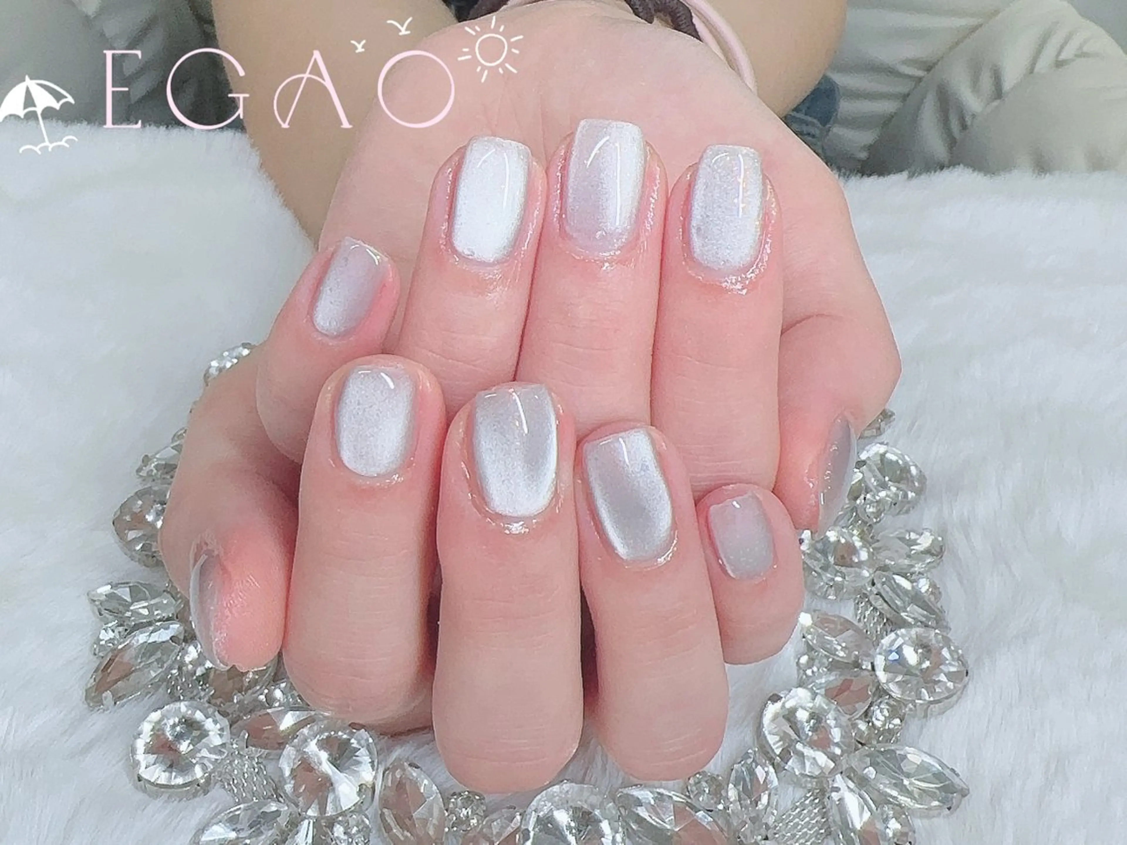 ネイル アートネイル フットネイル フレンチネイル ジェルネイル グラデーション ハンドネイル Egao Nail Salonのネイルデザイン