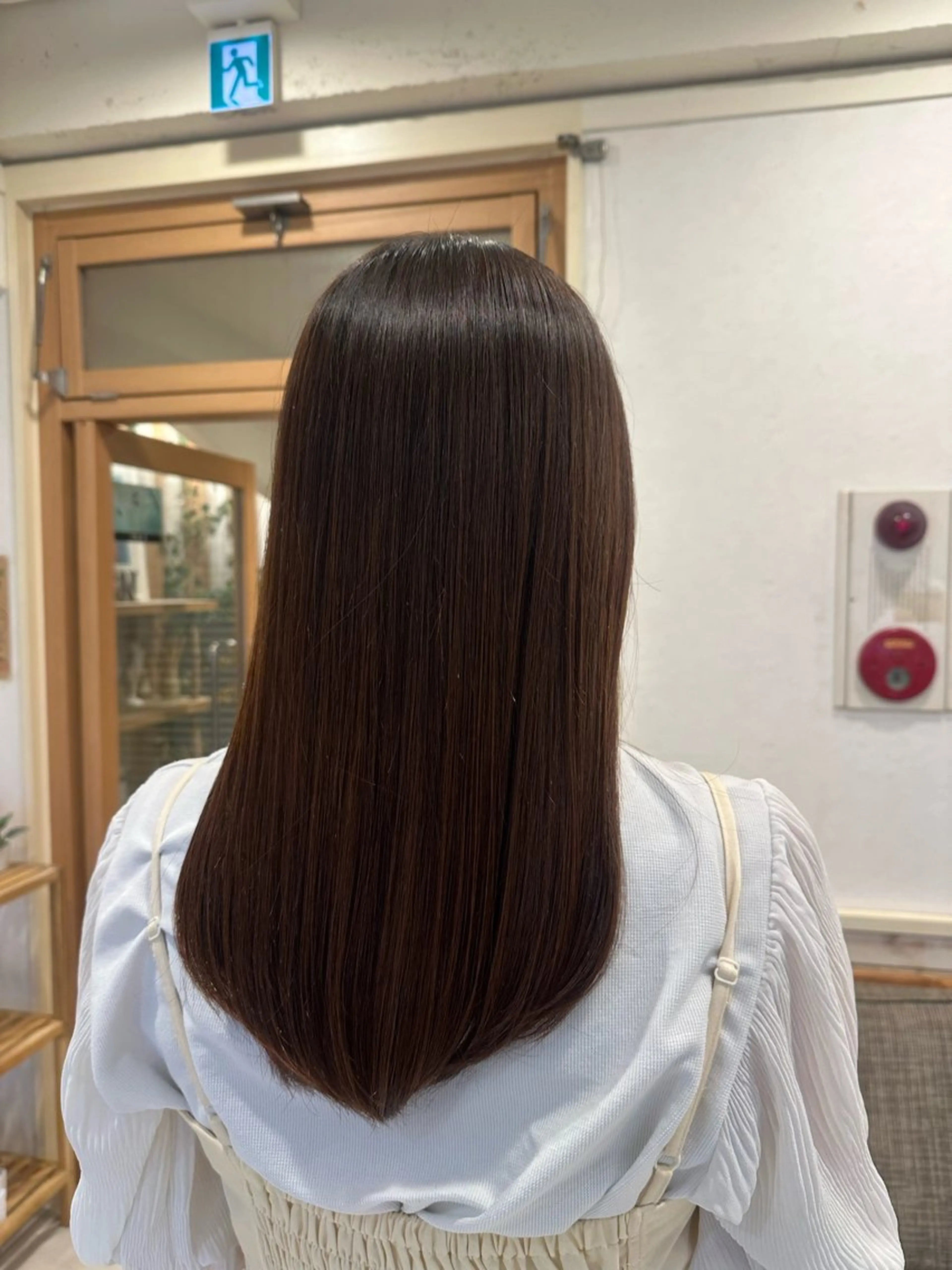 ロング パーマ 縮毛矯正 江口 侑理加のヘアスタイル