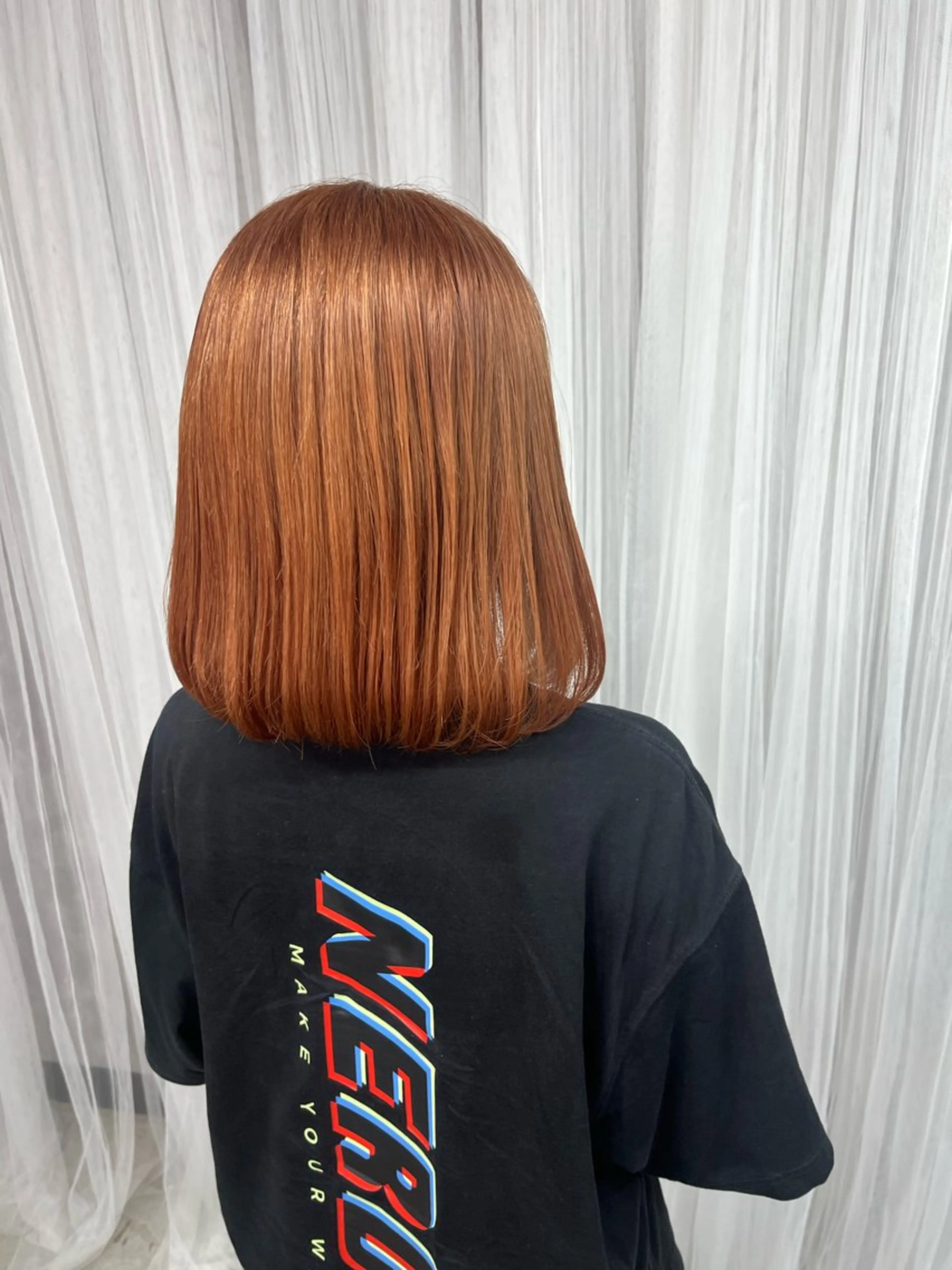 ミディアム カラー ヘアカラー 伊藤 由妃乃のヘアスタイル