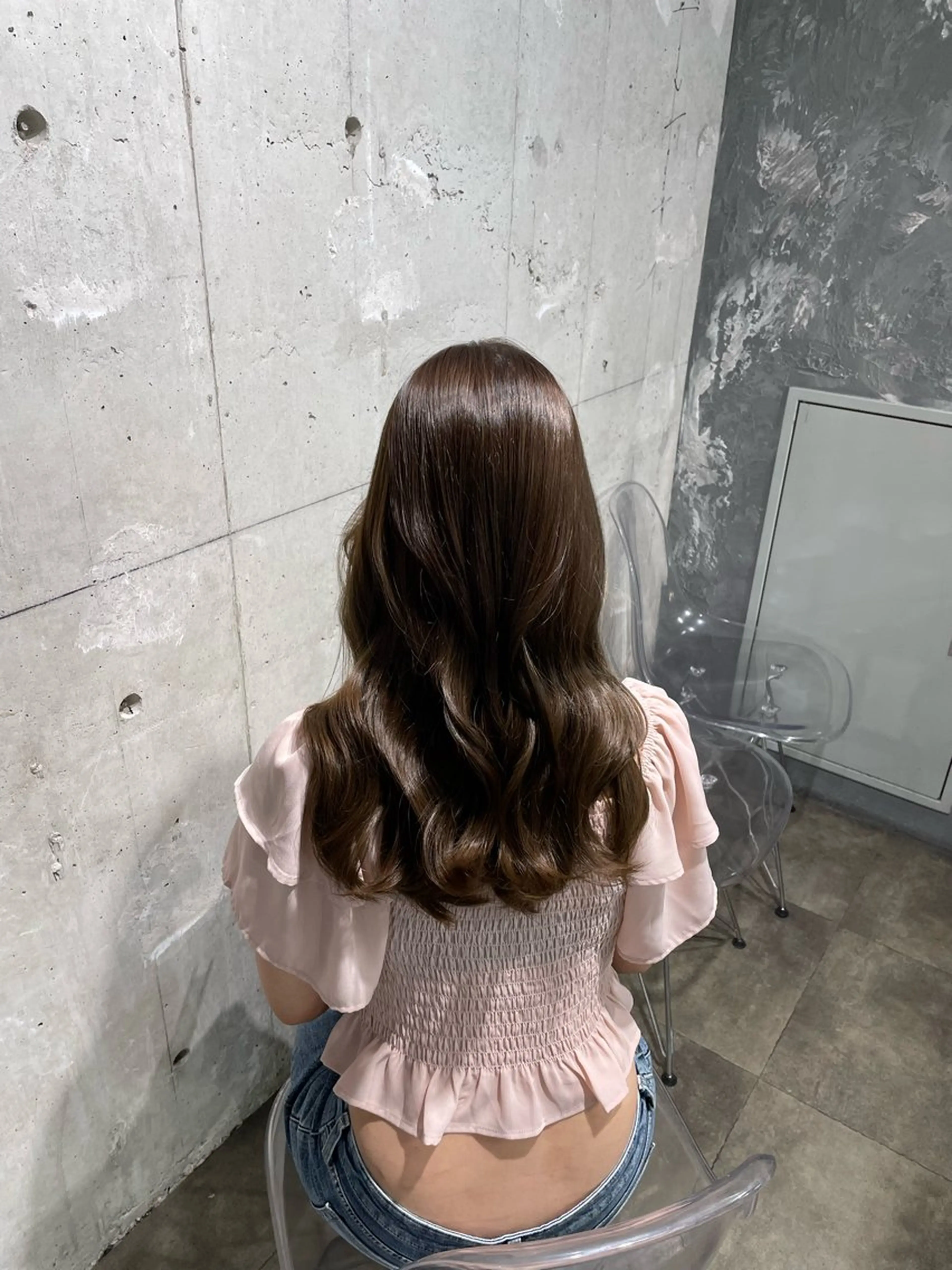 カラー ヘアカラー 🤍韓国ヘア🤍透明 感ベージュ/まりんのヘアスタイル