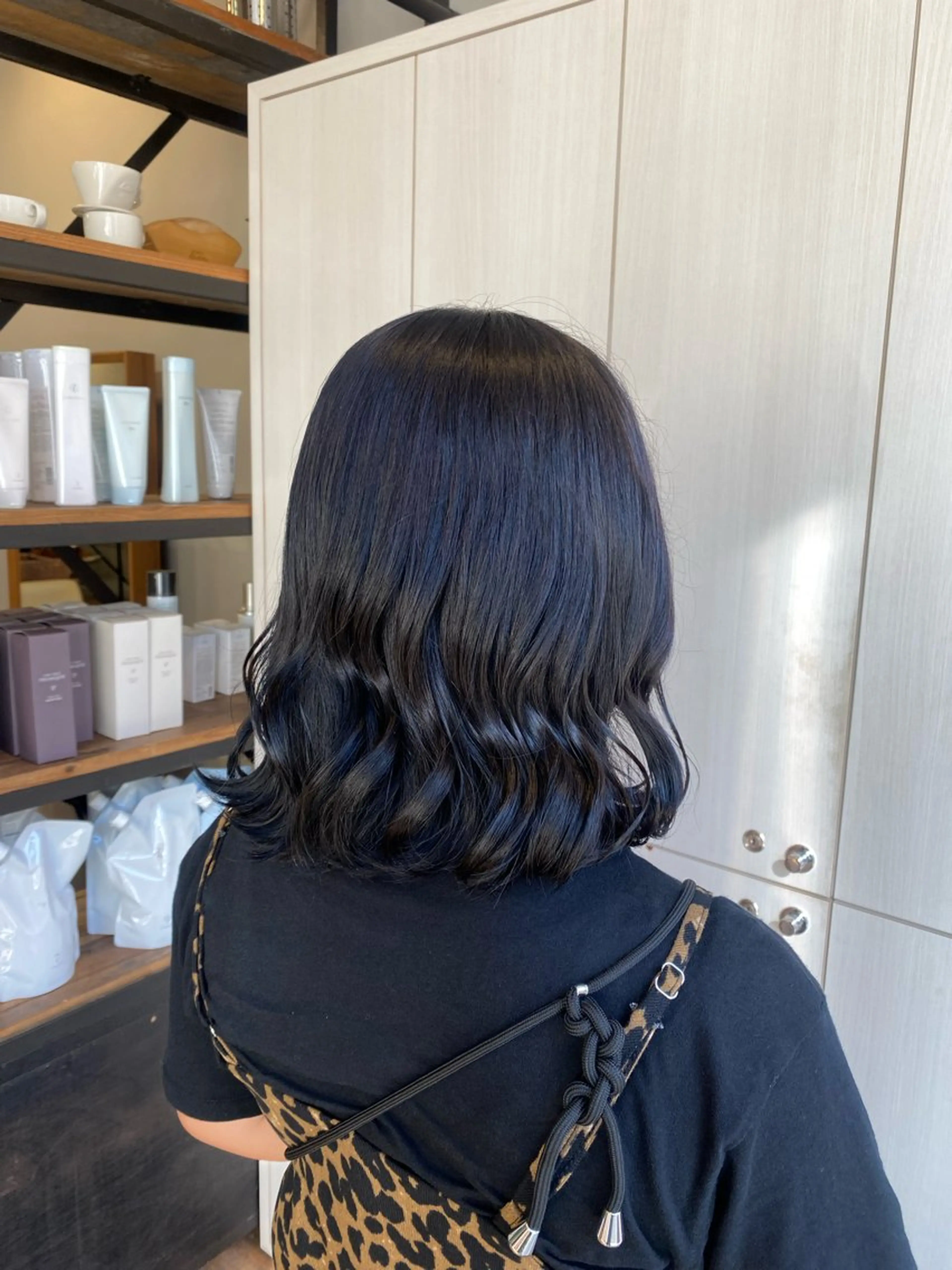 ミディアム ヘアカラー つじ みさきのヘアスタイル