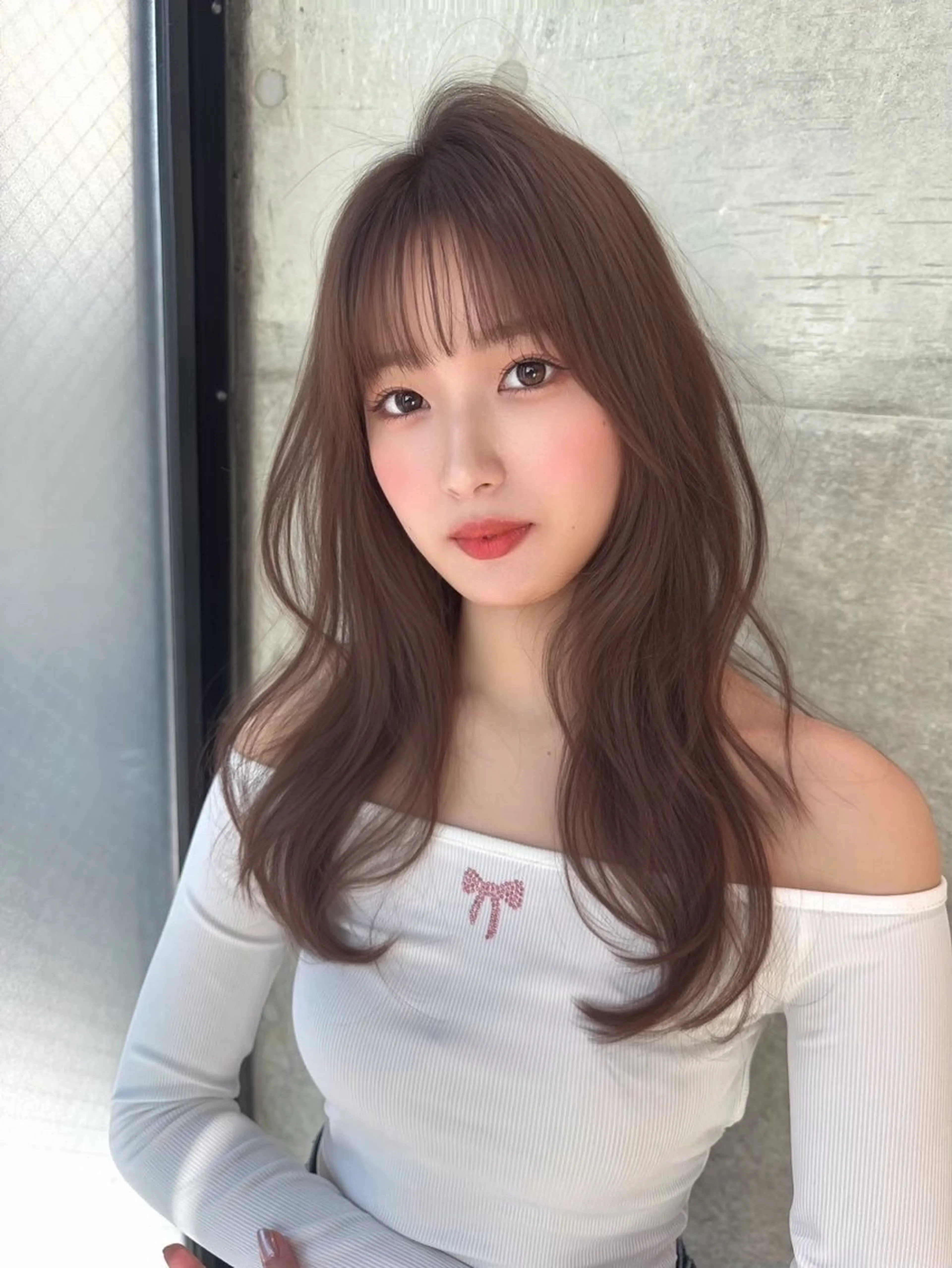 セミロング カラー ヘアカラー Lond  ulu所属・ハセ/韓国ヘア / lond uluのヘアスタイル