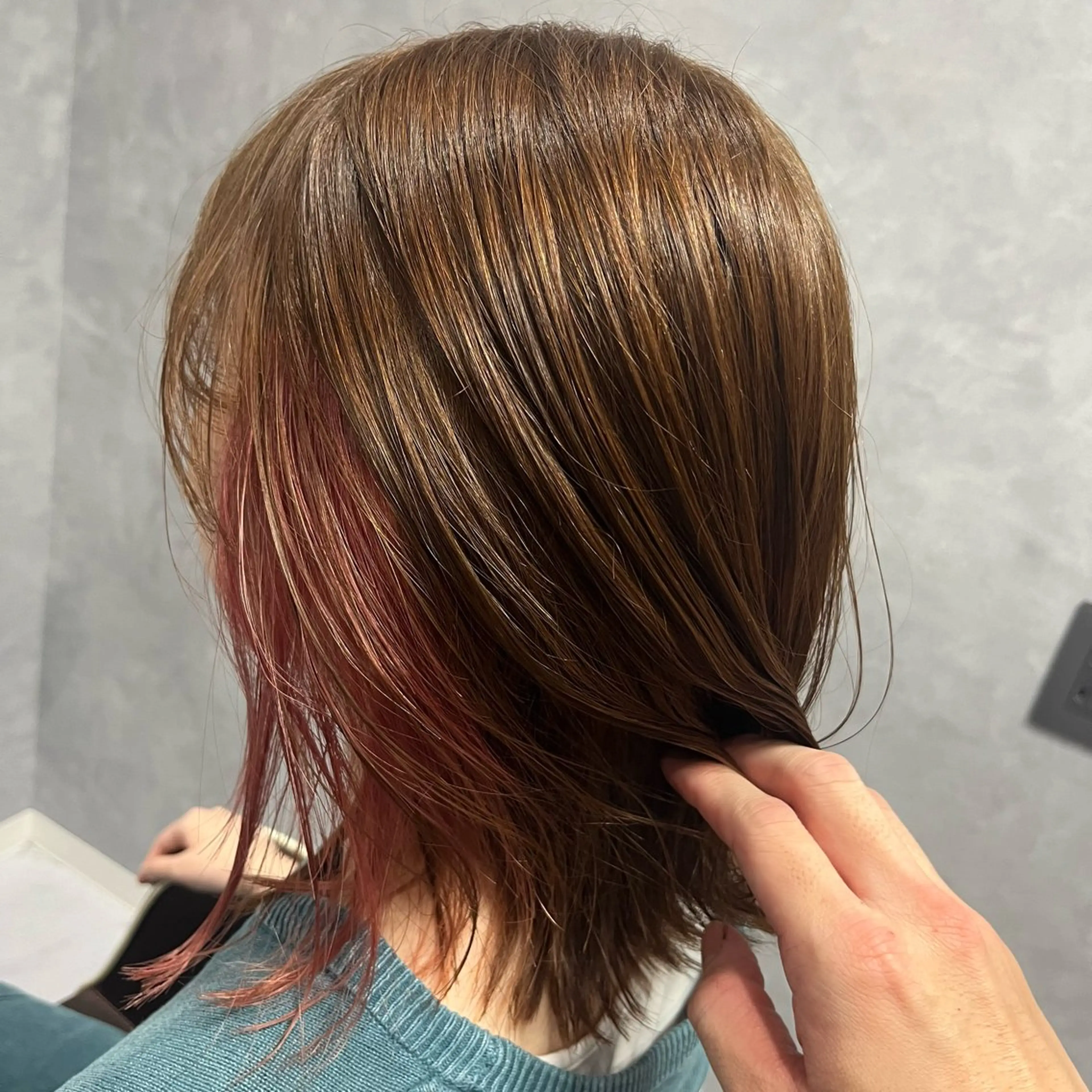 ミディアム カット トリートメント 髪質改善美容室／白石 凌大のヘアスタイル