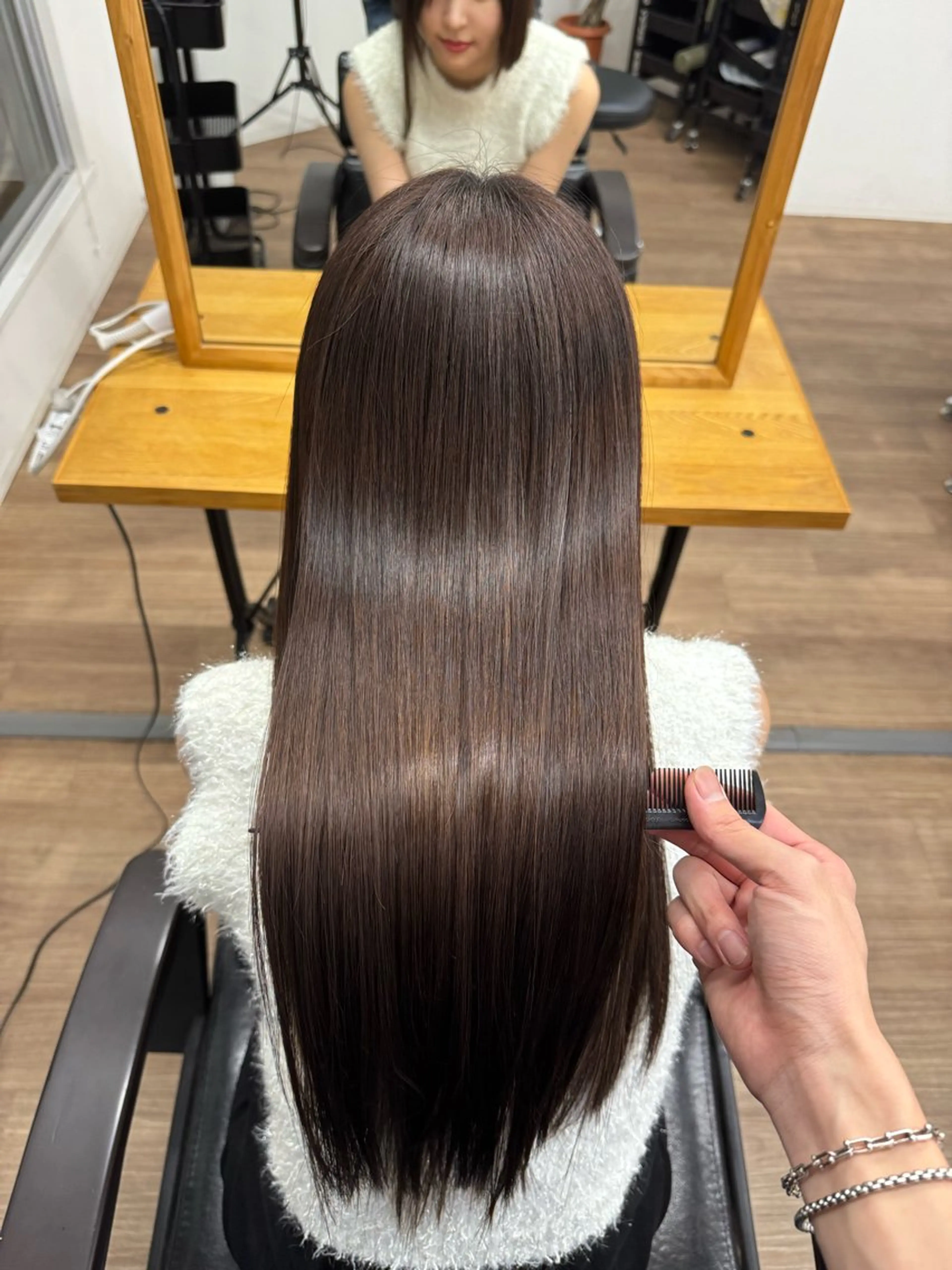 ロング カラー ヘアカラー トリートメント Peeps&suu（ピープスアンドスー）所属・藤原航/艶髪 /カラーモデル募集のヘアスタイル