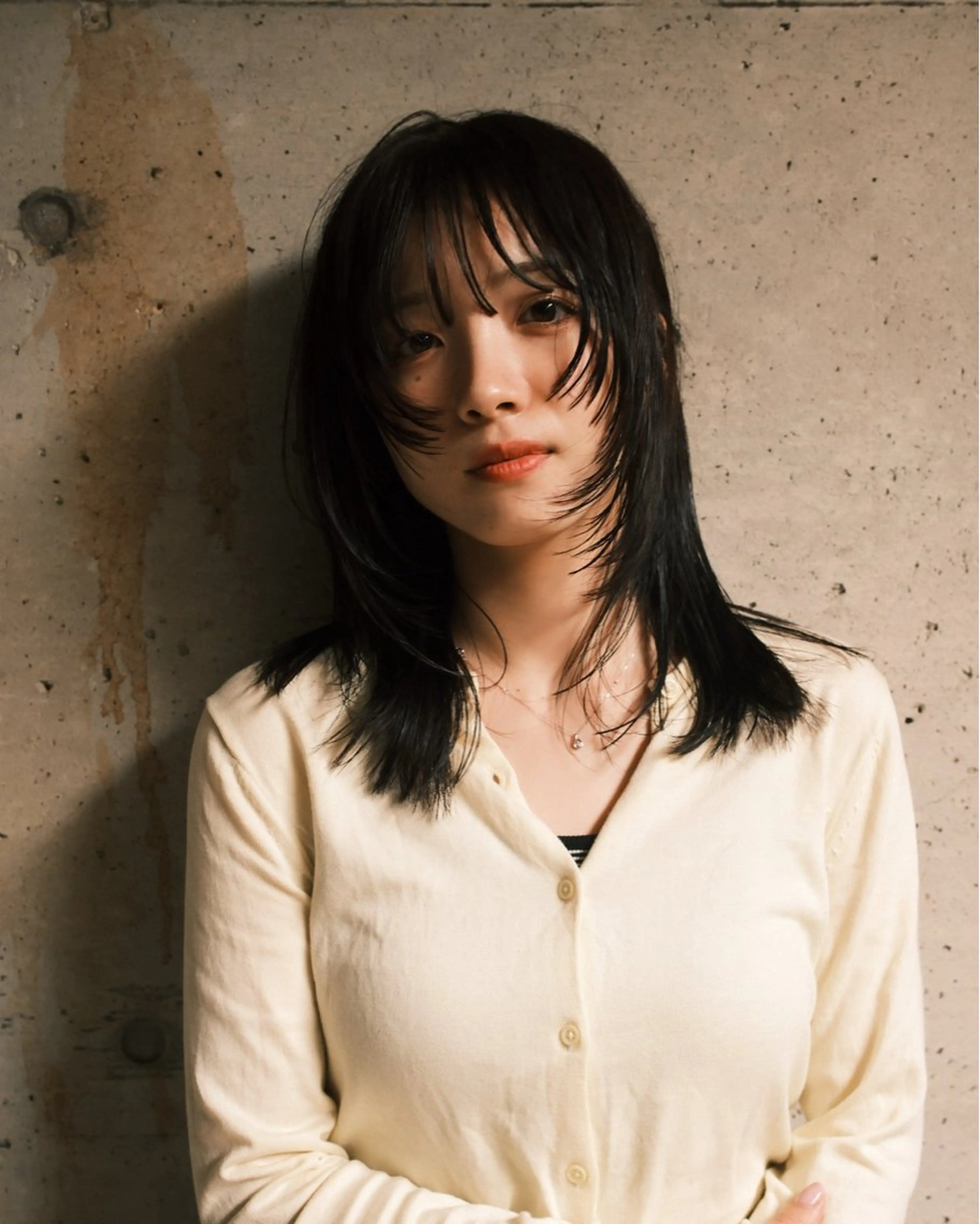 ミディアム カラー カット ヘアカラー KEI gattacaのヘアスタイル