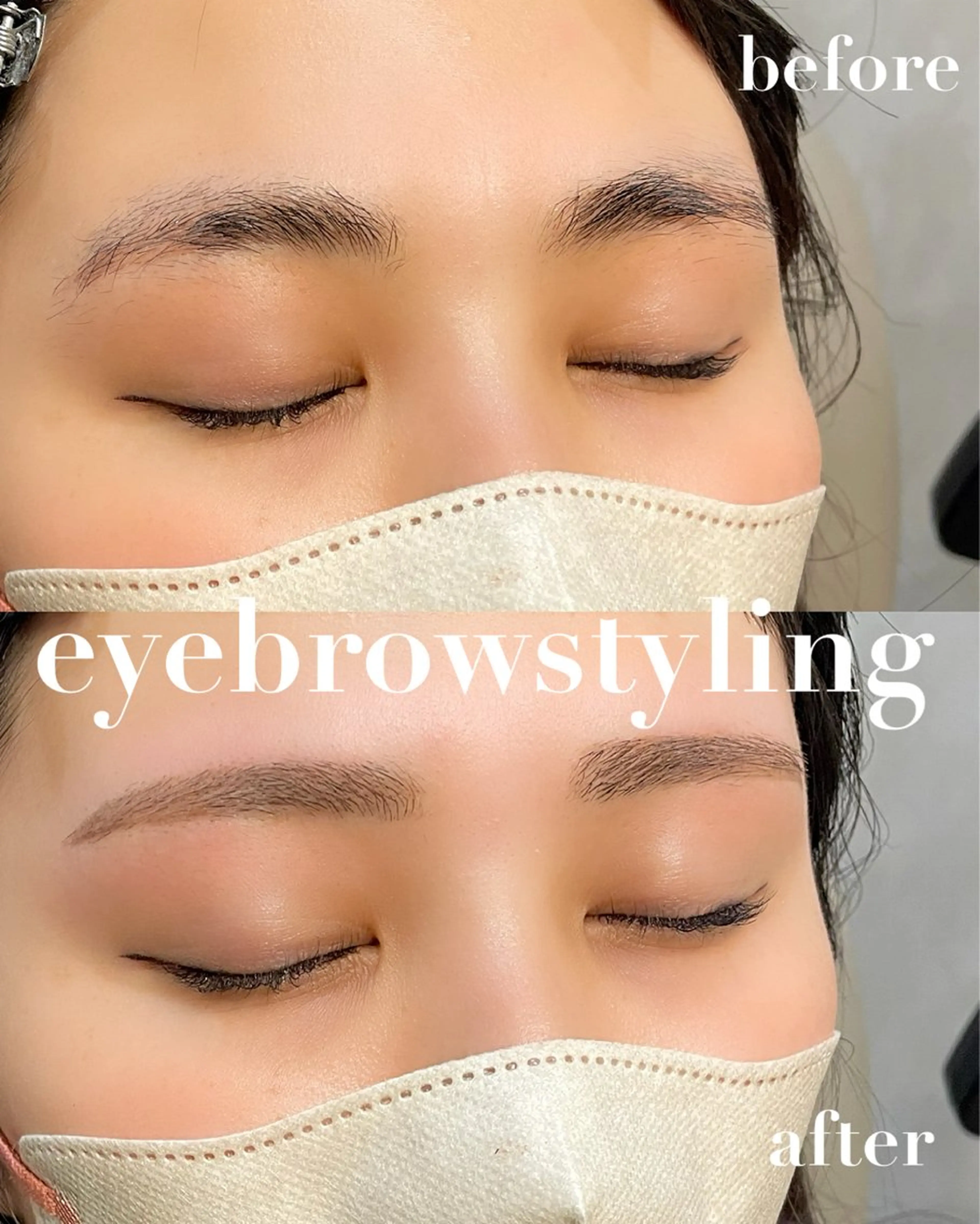 アイブロウ ワックス脱毛 眉カット 【CURE】 🩶ICHIKAWAのマツエク・マツパデザイン