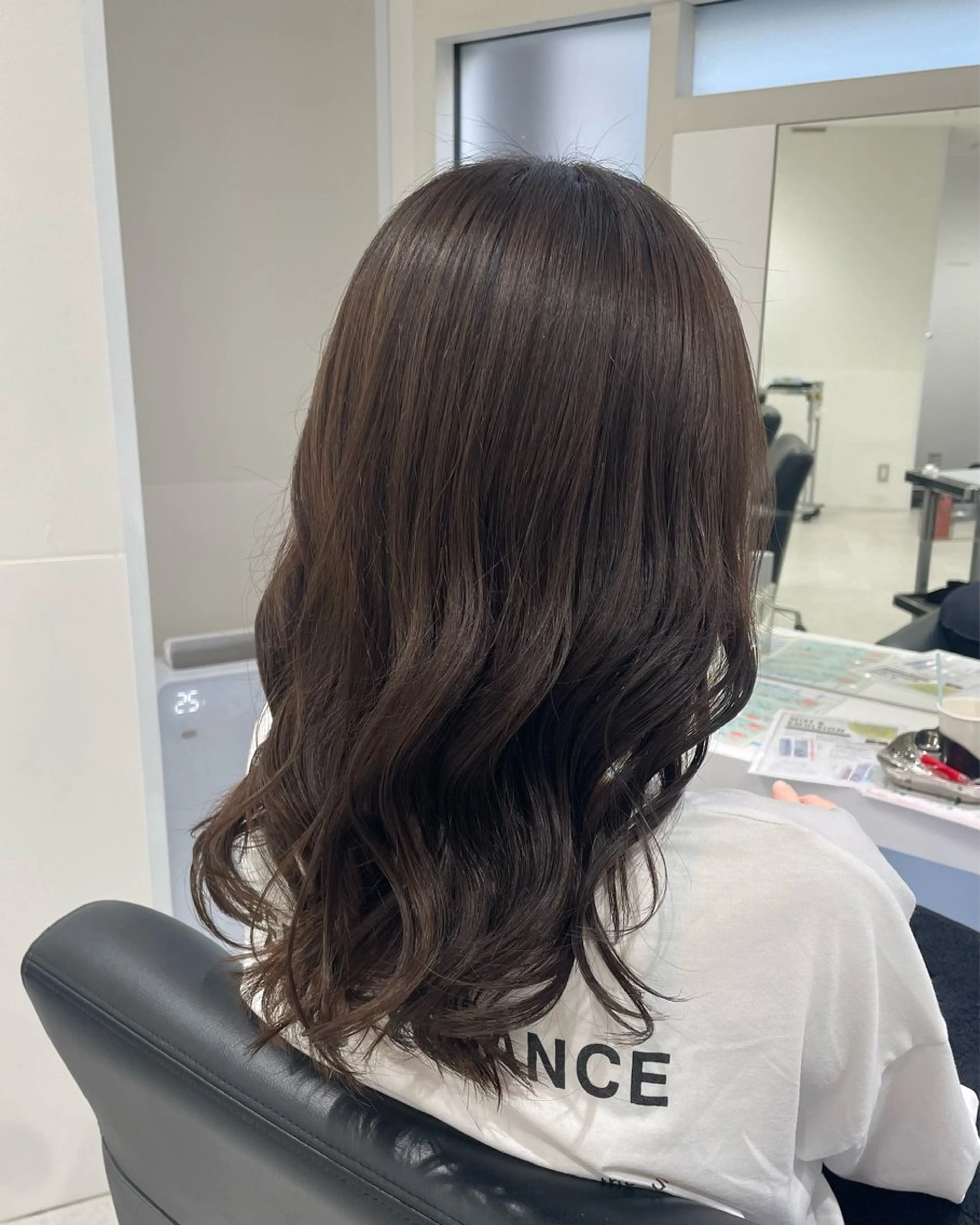 セミロング カラー ヘアカラー トリートメント ヘアセット グレージュ/ベージュ /経堂/sana🌱のヘアスタイル