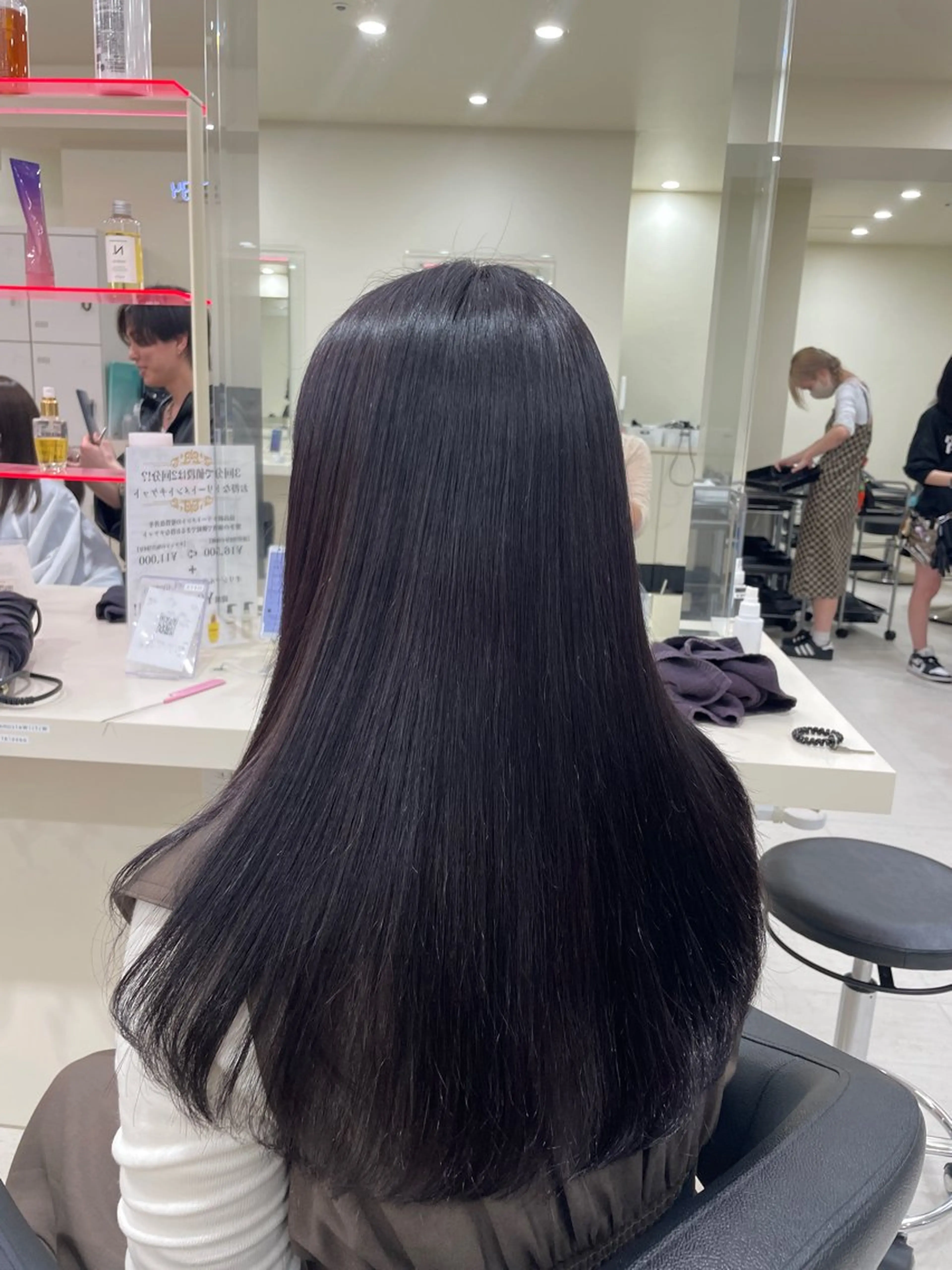 ロング ヘアカラー トリートメント ヘアセット 💗暖色カラー💗 ツヤ髪💗Mayaのヘアスタイル