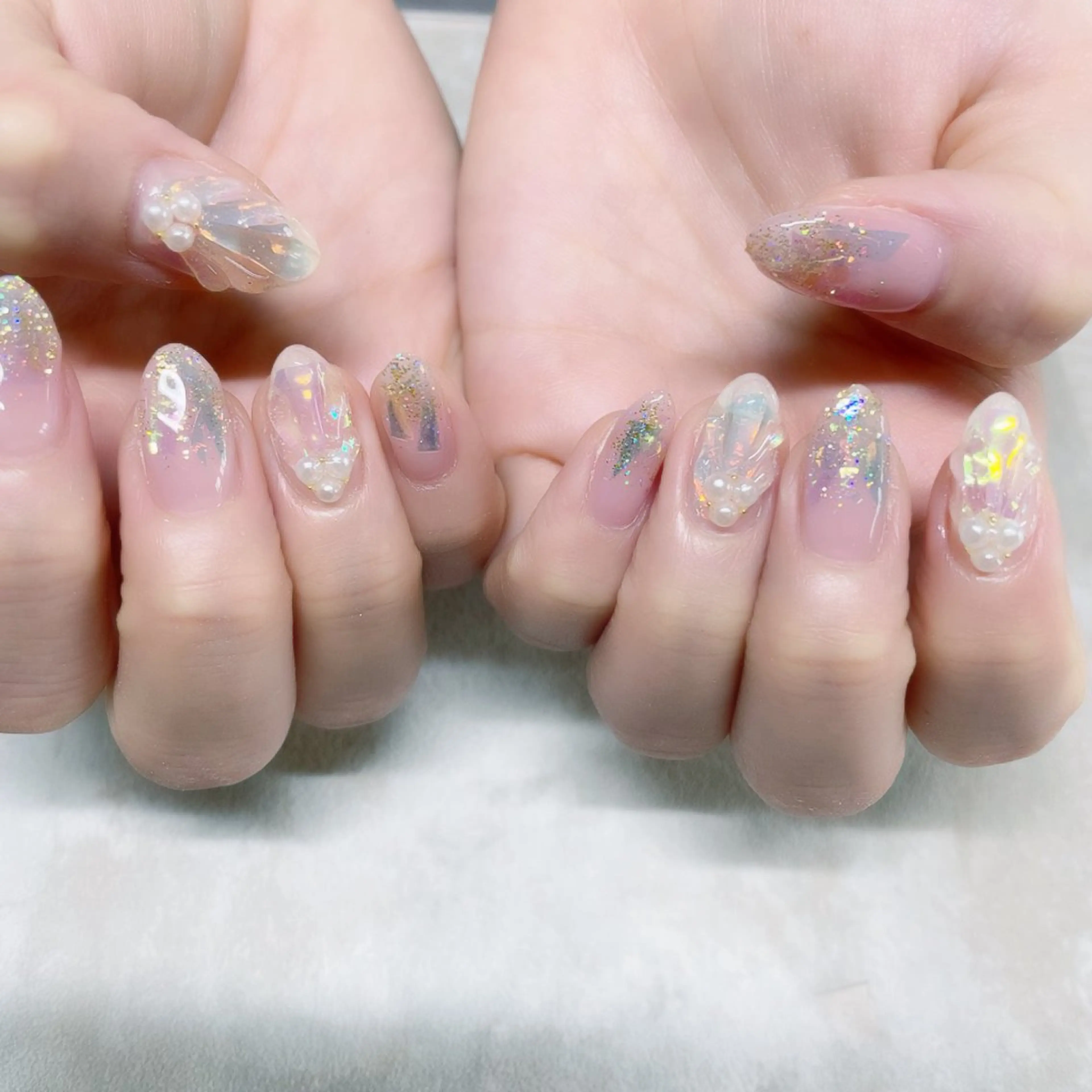 ネイル キラキラネイル ハンドネイル 橋本 理絵のネイルデザイン