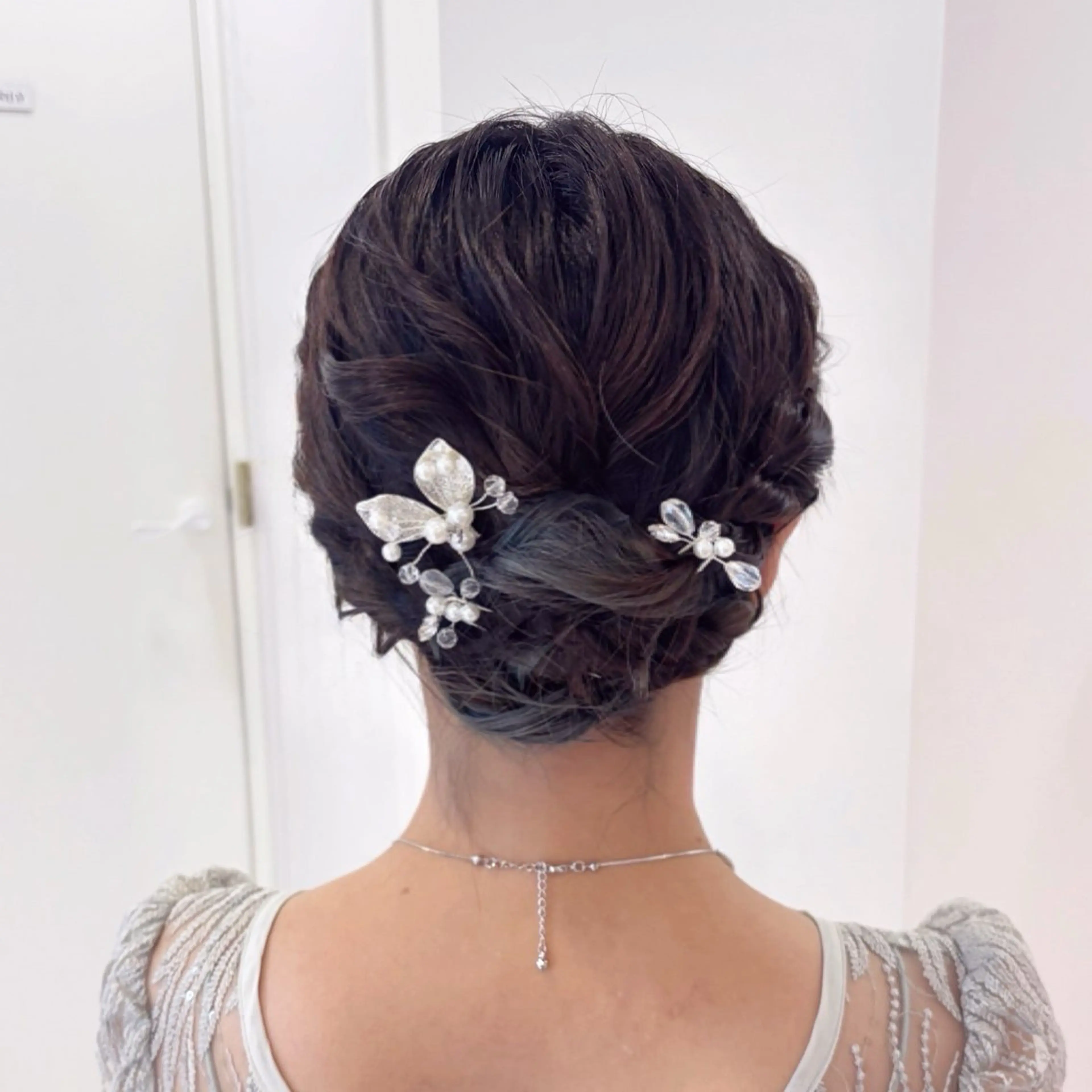 ミディアム ヘアアレンジ ボブ ヘアセット Ayu🍯/名駅/ ハイトーン/ヘアメのヘアスタイル