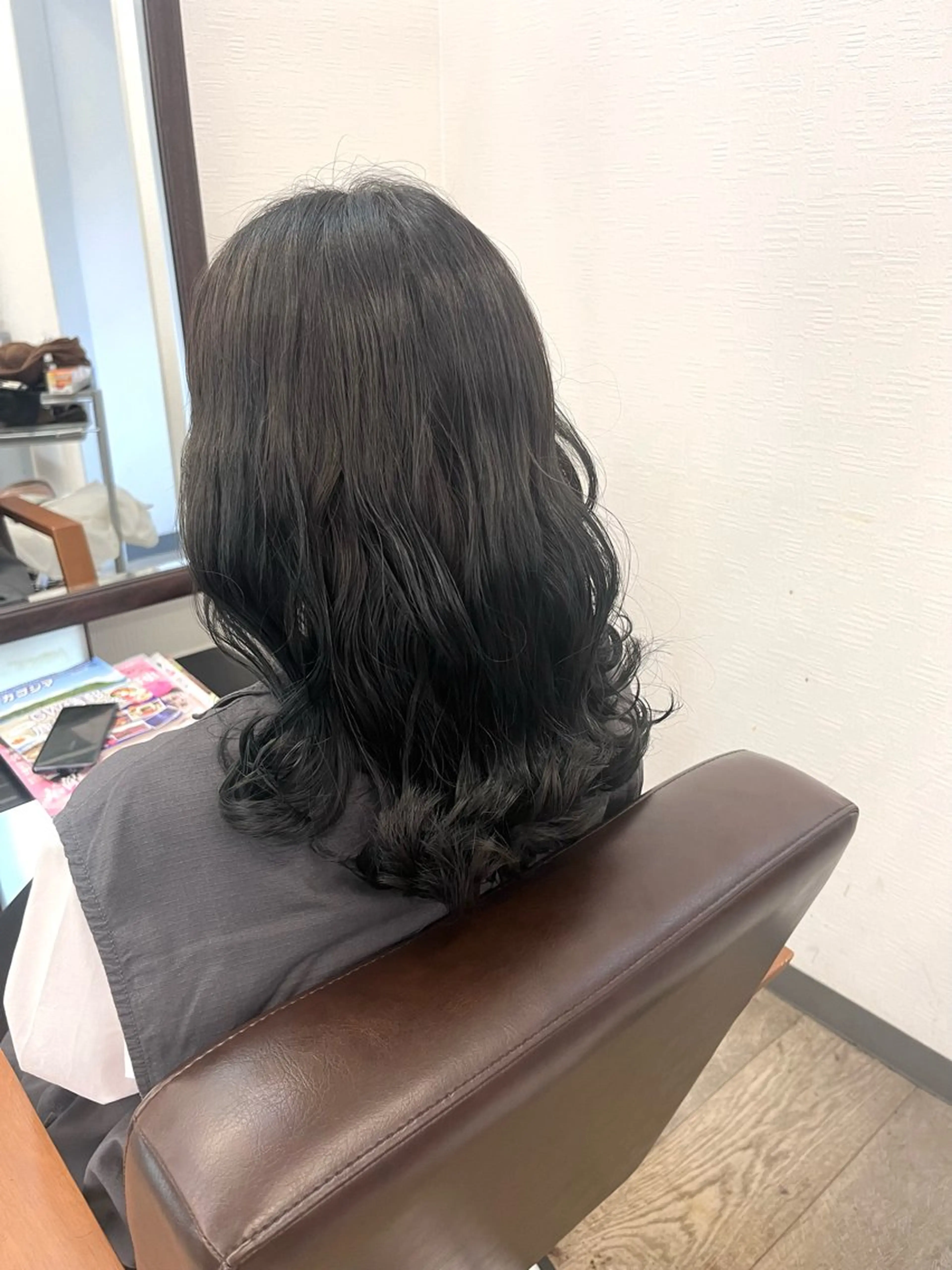 セミロング ヘアカラー トリートメント ROSEL はしぐち ななみのヘアスタイル