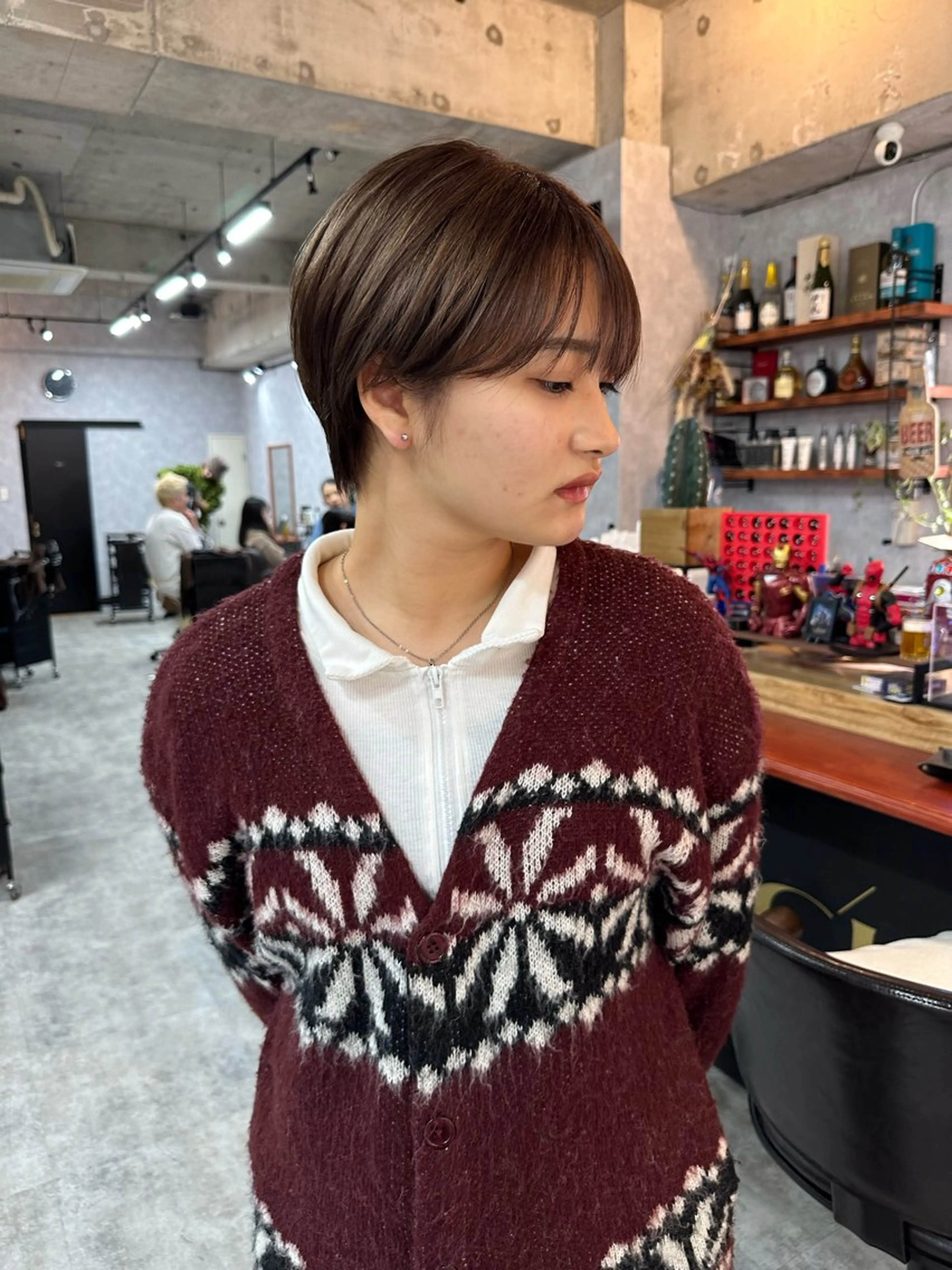 ショート 切りっぱなしボブ ショートボブ ハンサムショート 丸みショート ボブ カット ヘアカラー トリートメント C’LD hair  produce /シールドヘア所属・モテ髪/ボブ/ショー ト/アダチフウトのヘアスタイル