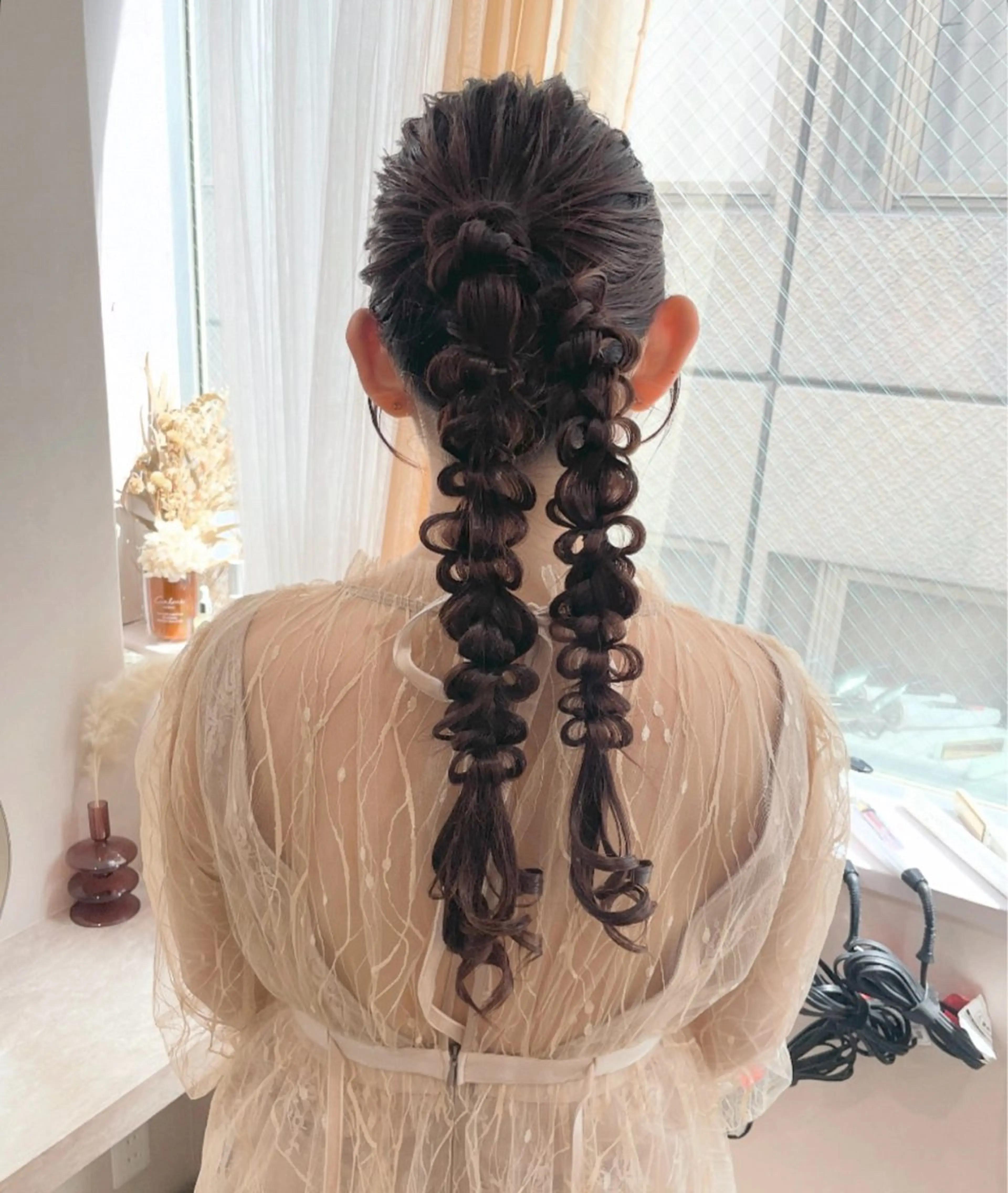 ロング ヘアアレンジ ヘアセット Mila chihiroのヘアスタイル