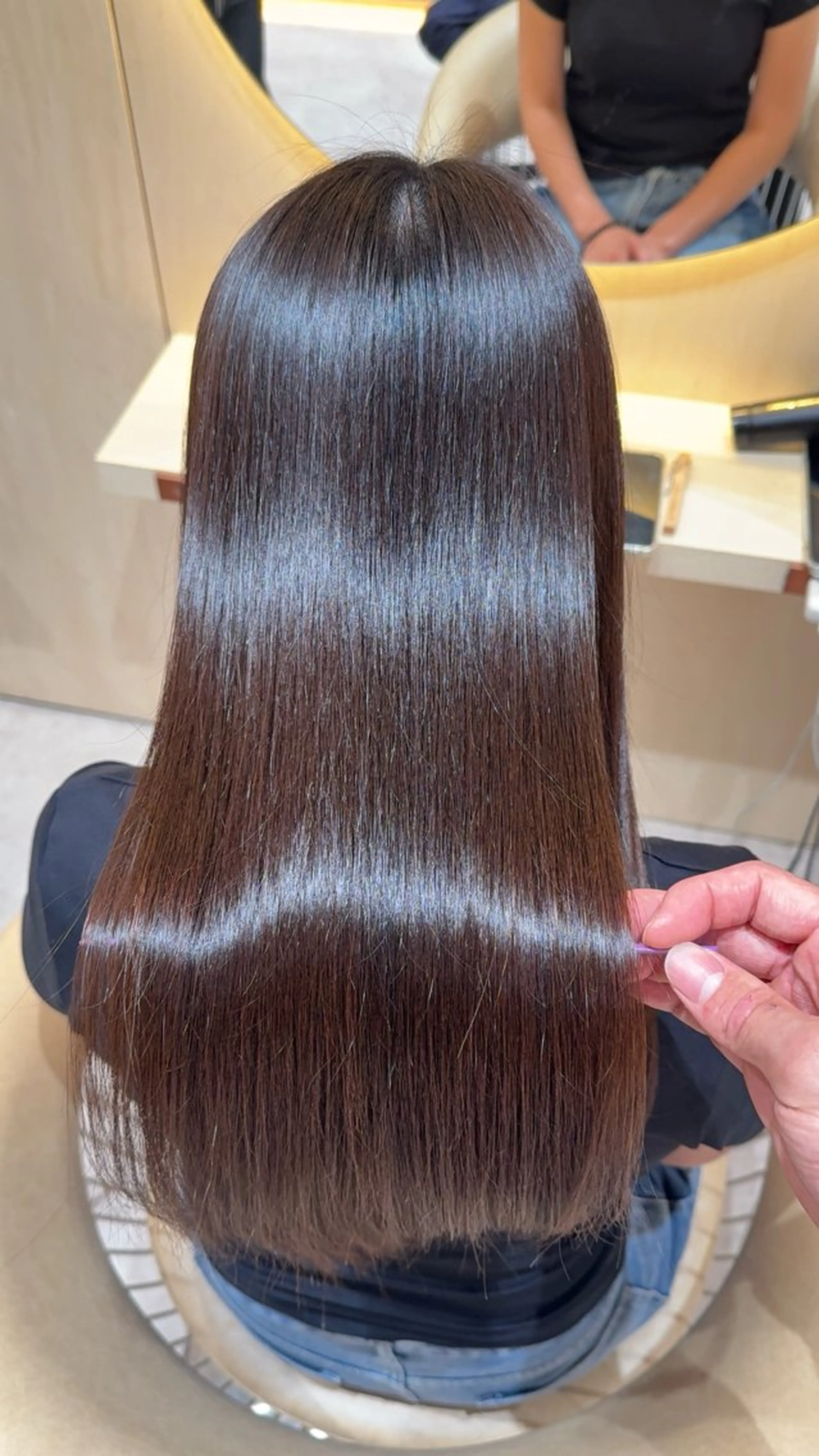 ロング カラー カット ヘアカラー 縮毛矯正 レイヤー✨縮毛矯正 川村利幸のヘアスタイル