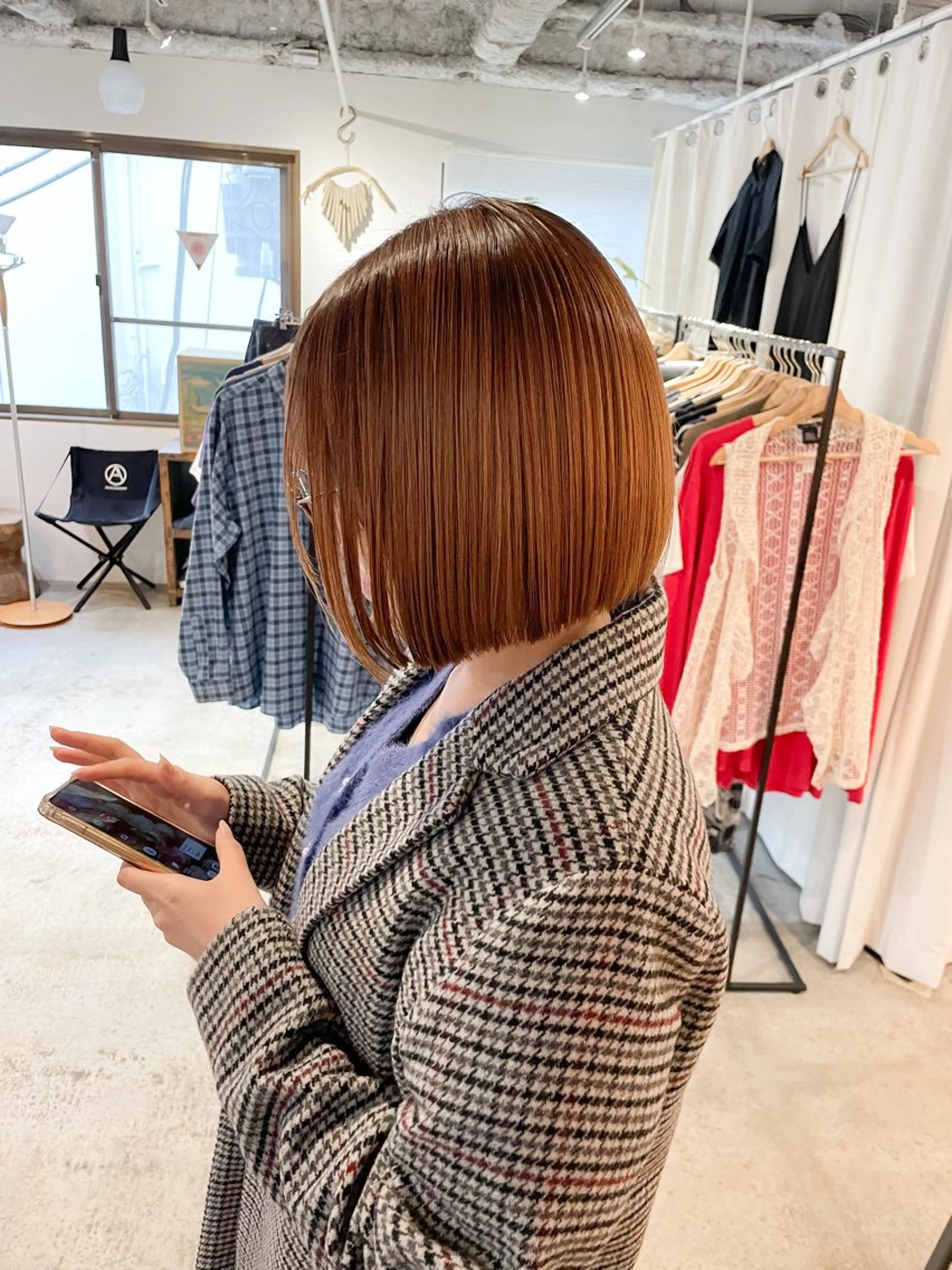 ショート カラー ベージュカラー ブリーチ ブラウンカラー ブラウンベージュ ブリーチなしカラー カット ヘアカラー トリートメント Takuma Suzuki中目黒のヘアスタイル