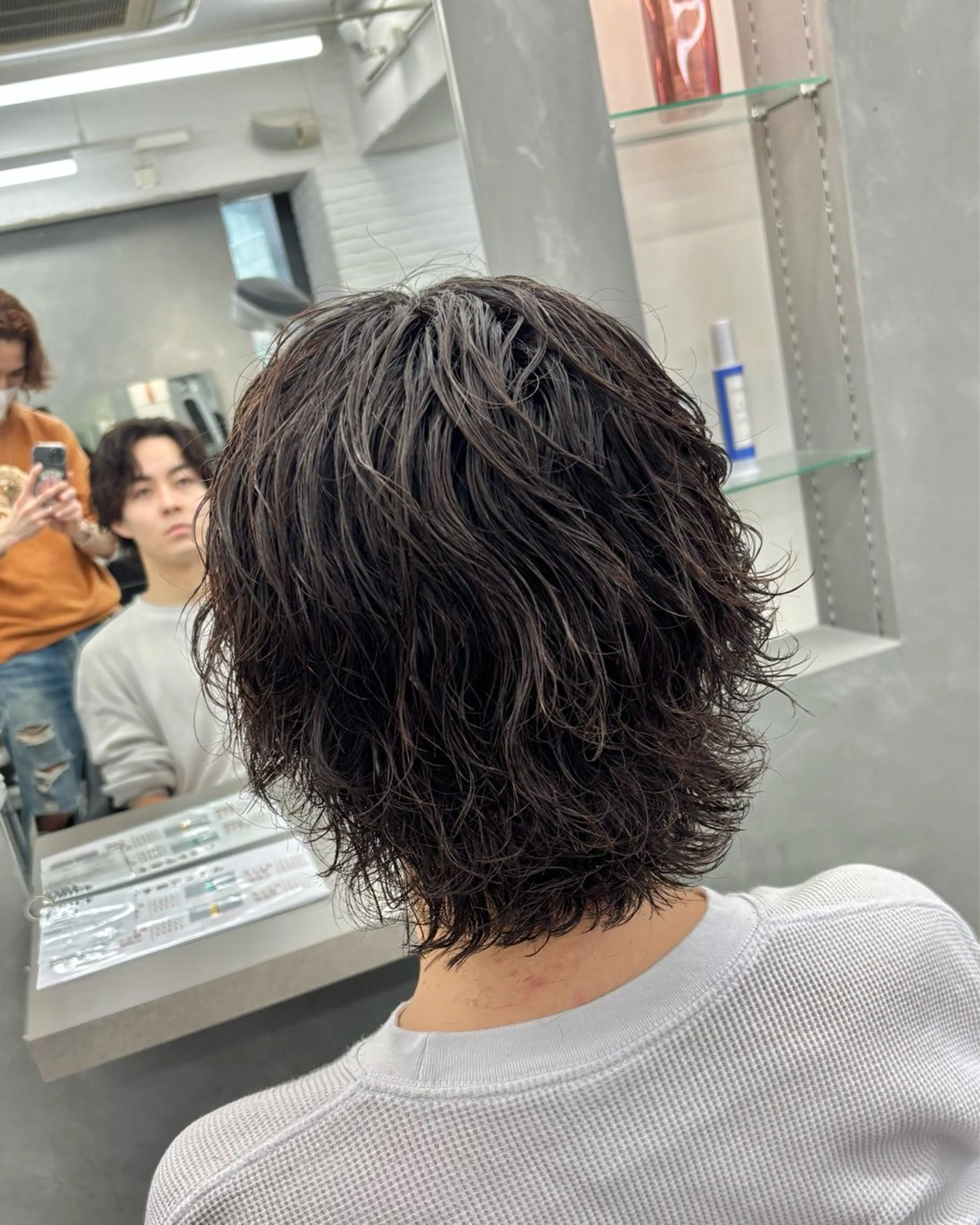 パーマ メンズ カット パーマ トリートメント 波巻き/縦落ち /こーへいのヘアスタイル