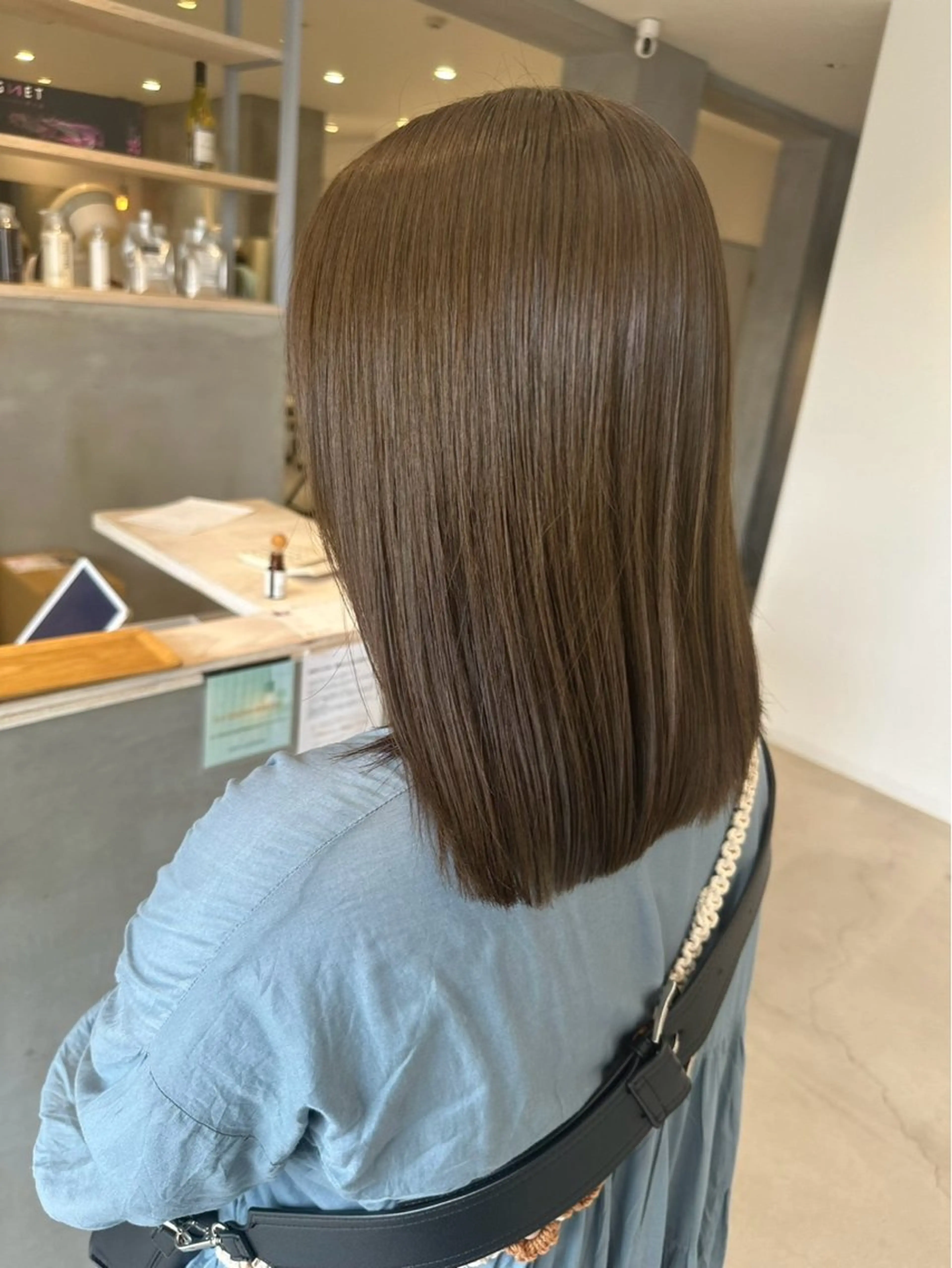 カラー 透明感カラー ハイライトカラー 髪質改善 ヘアカラー 宮田 侑京のヘアスタイル