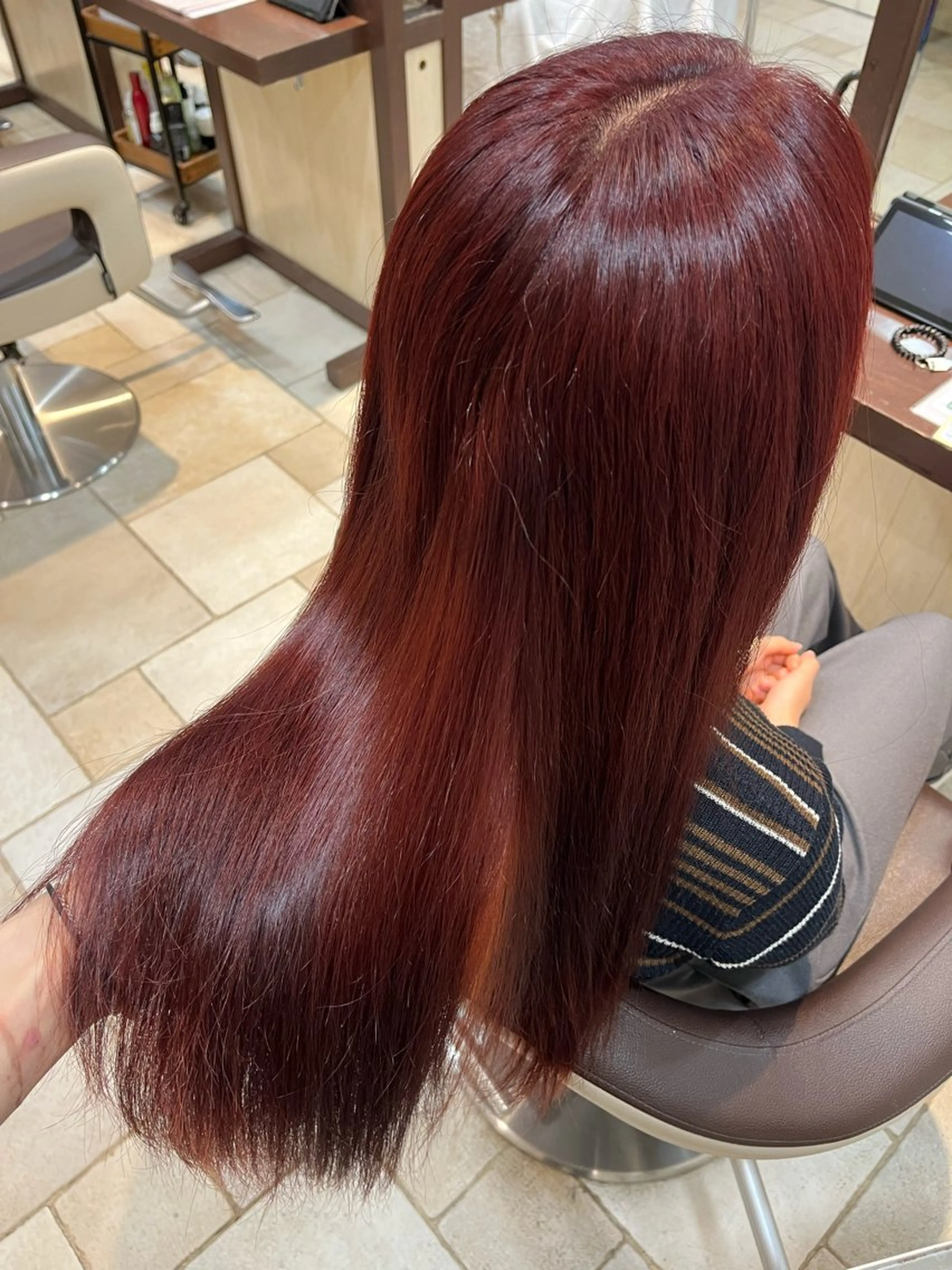 ロング カット ヘアカラー 大人透明感艶カラー 寺田稜のヘアスタイル