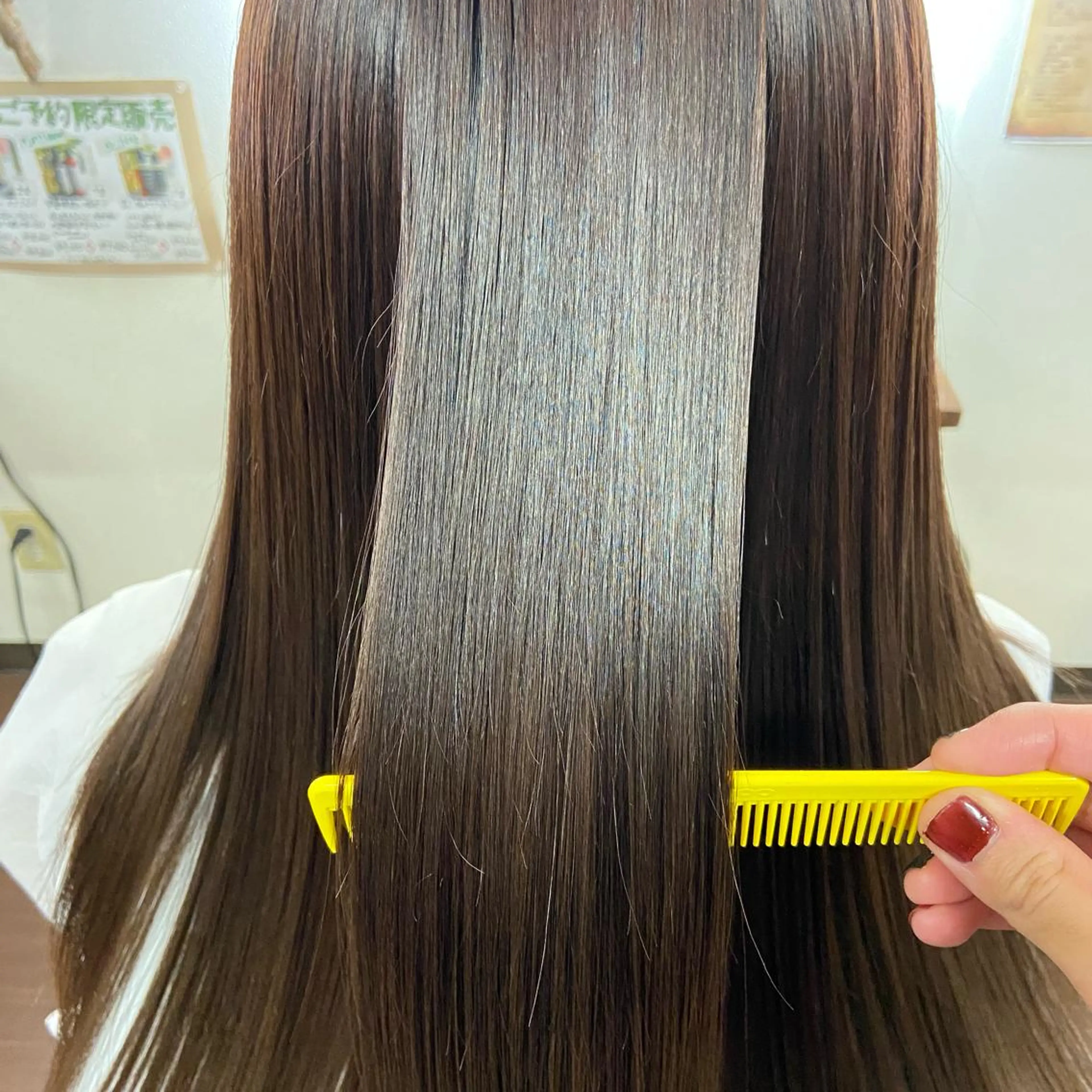 🙌最高の一日に🙌クリアストレート（縮毛矯正）＋全体カラーの写真