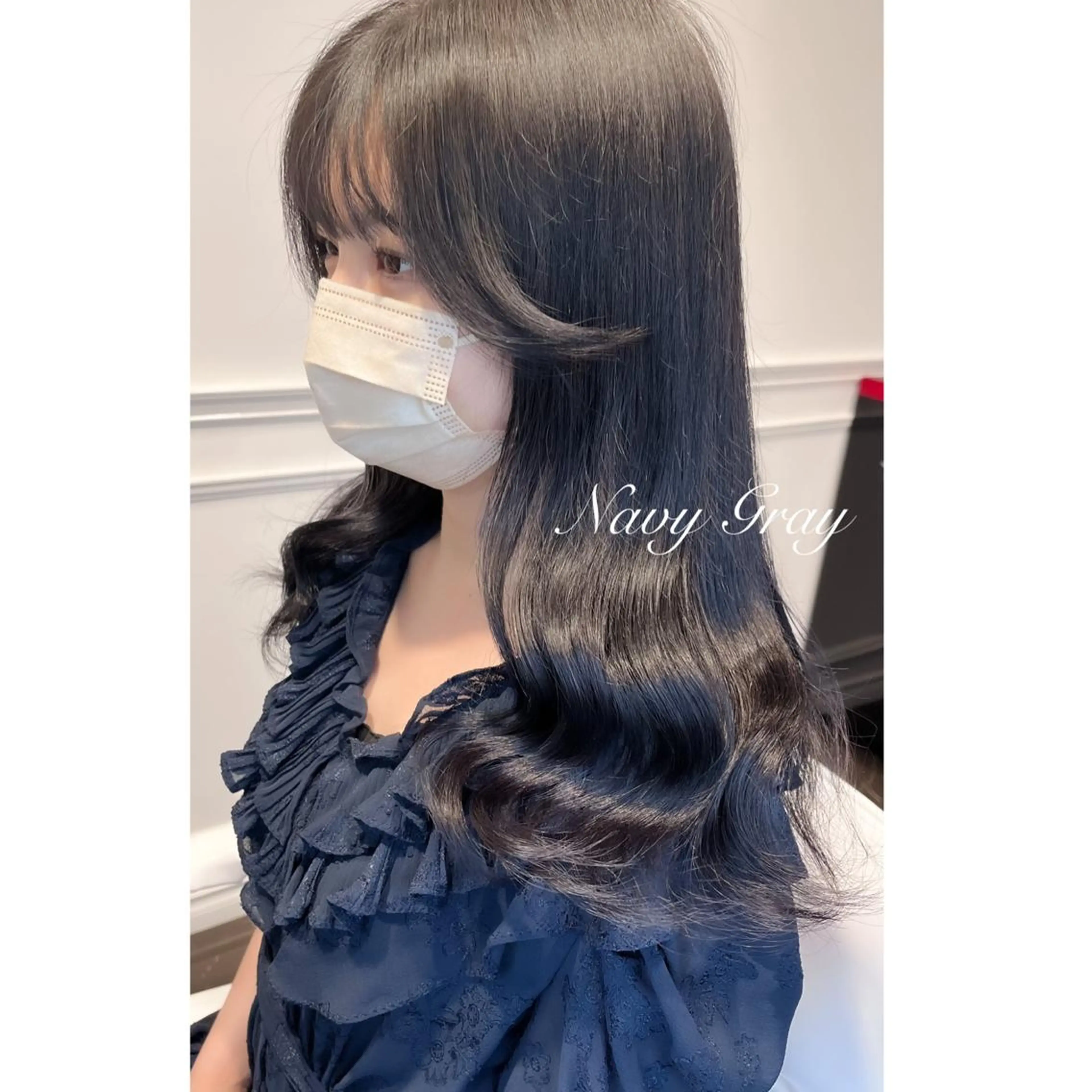 セミロング カラー ブリーチ ヘアカラー LOTTA CUCCI所属・miyu /トレンド カラー×艶髪のヘアスタイル