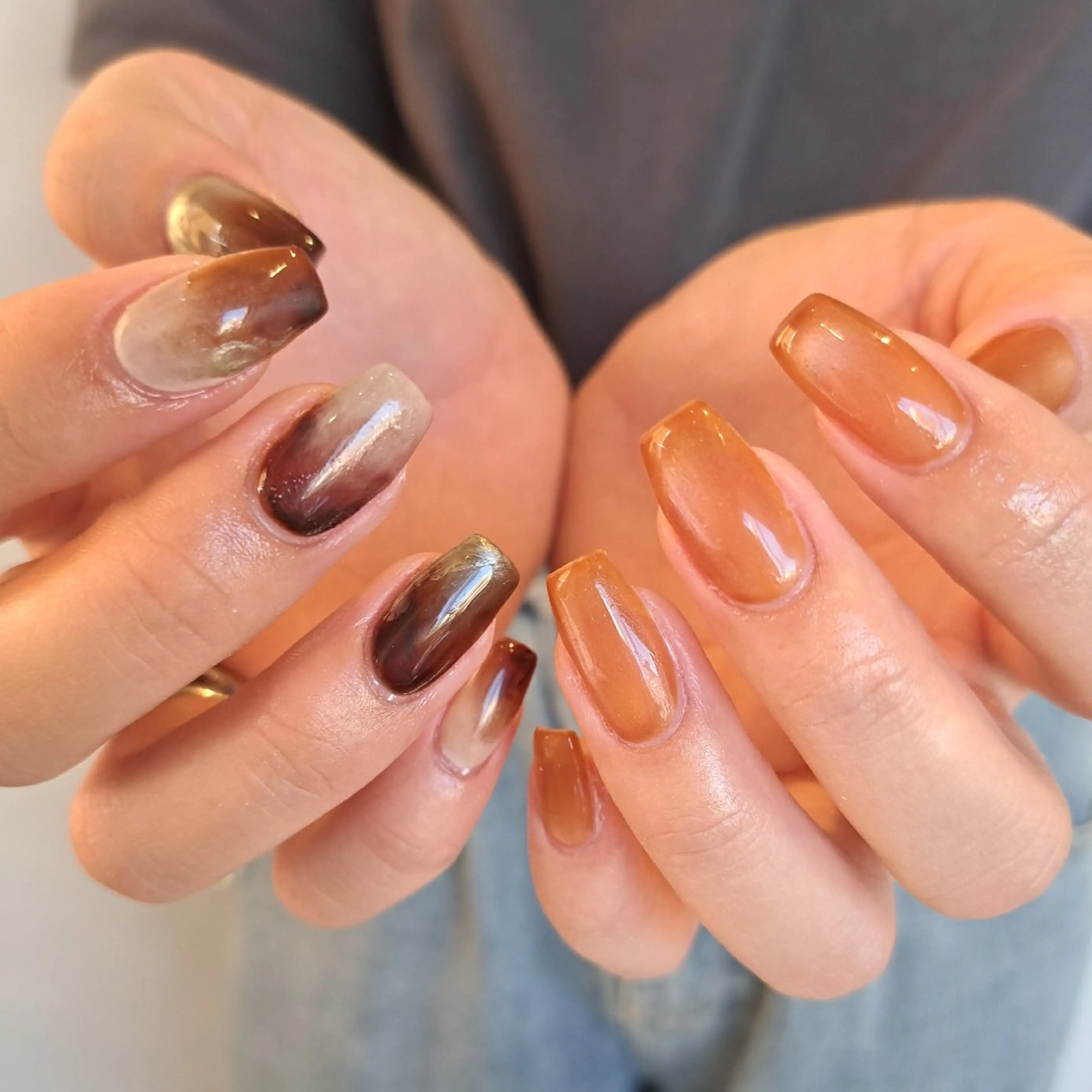 ネイル アートネイル ジェルネイル マグネットネイル 持ち込み ニュアンスネイル Nail mood /アートし放題のネイルデザイン