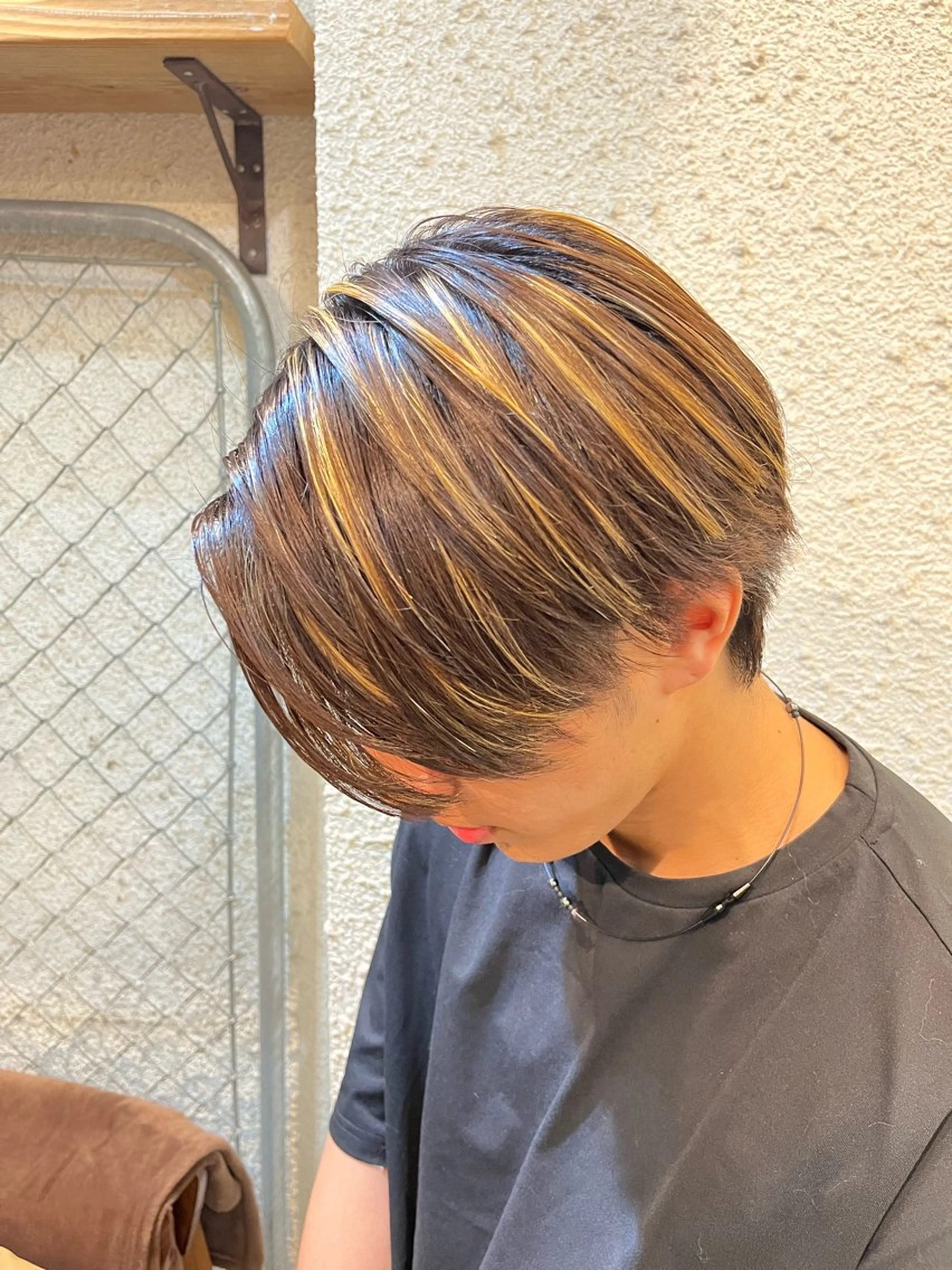 カラー メンズ 傷ませないカラー・ ボブ・リクト💥のヘアスタイル