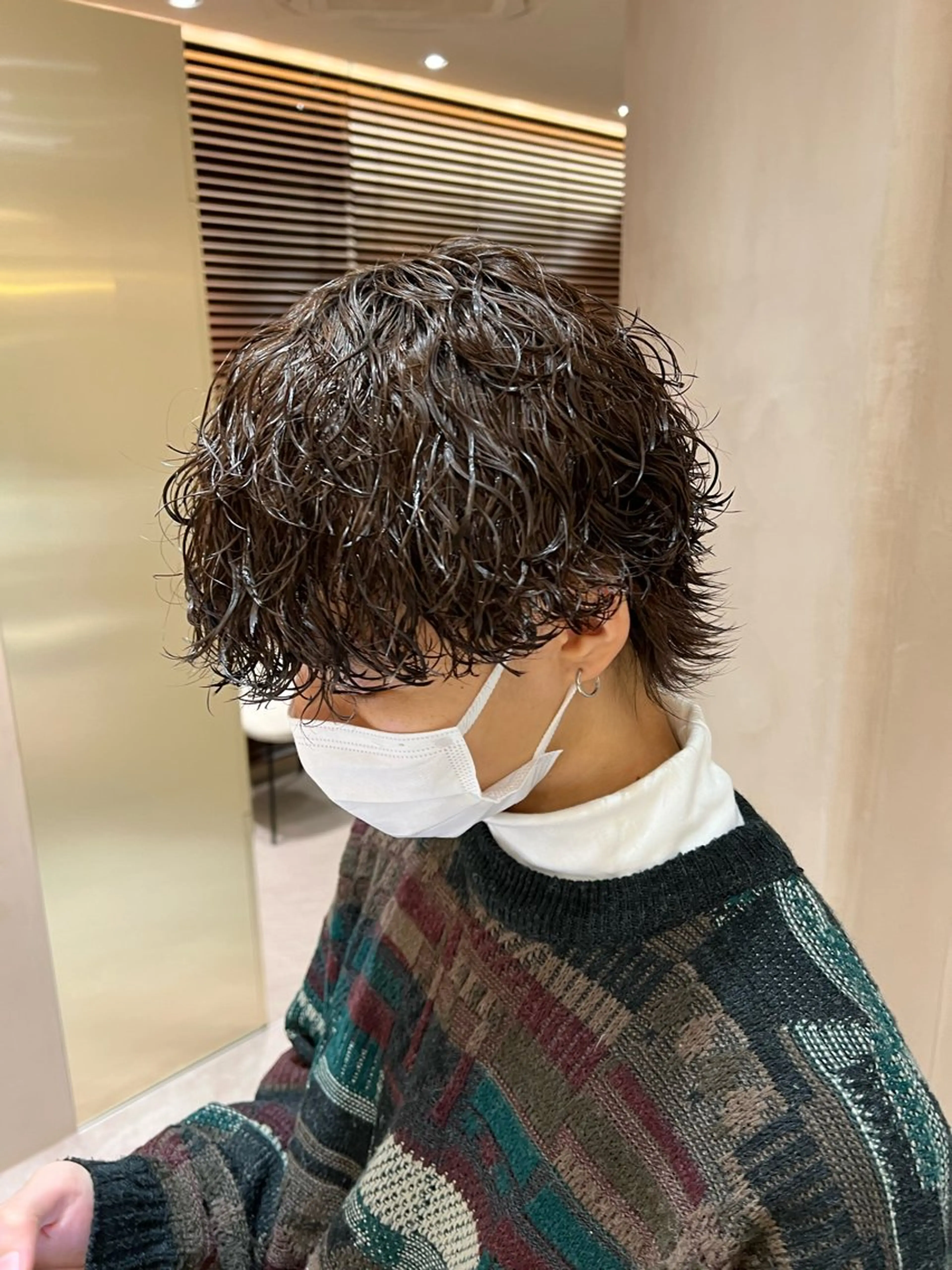 ショート パーマ メンズ 波巻きスパイラルパー マ/シャドウパーマ駿のヘアスタイル