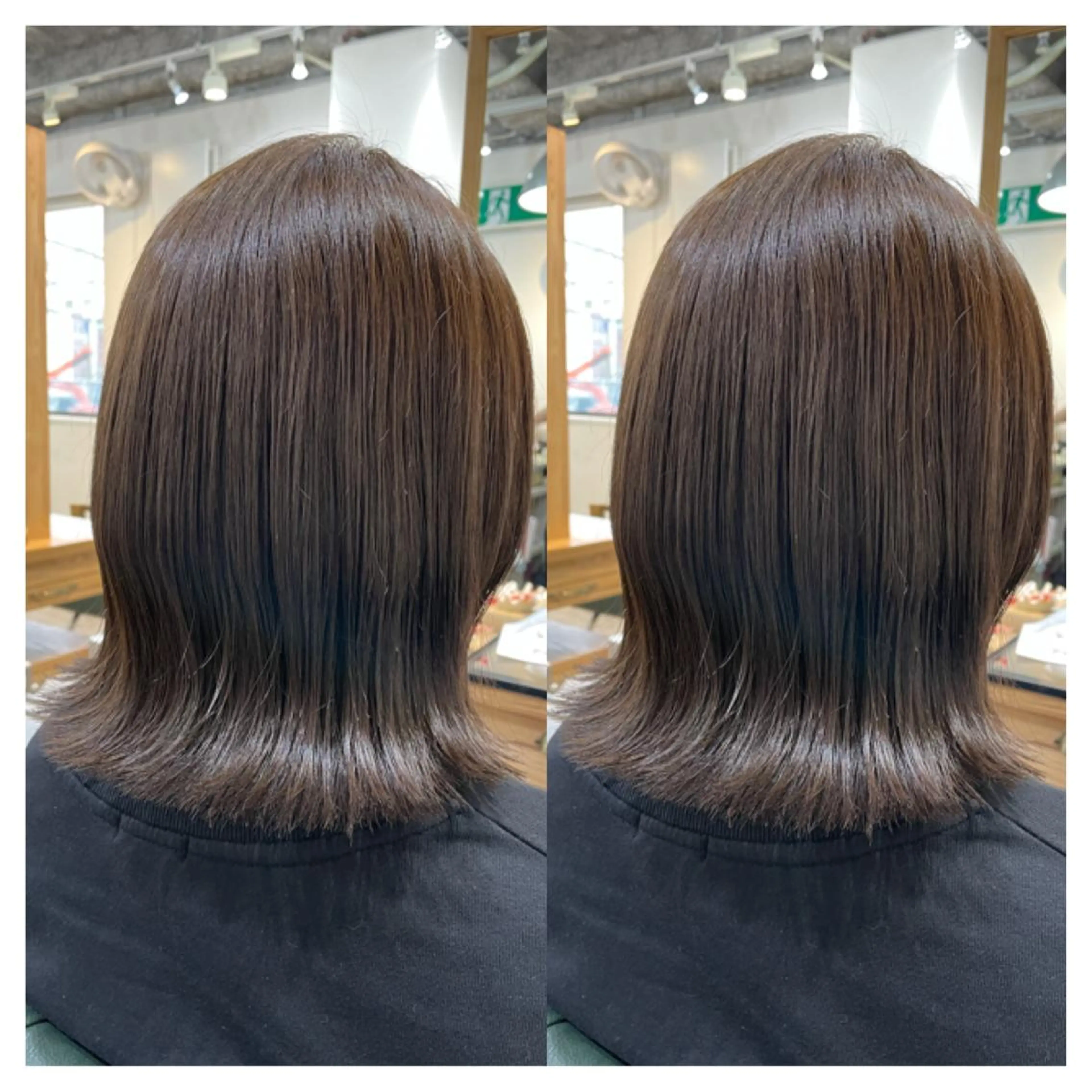 ミディアム カラー カット ヘアカラー トリートメント 村山 茉衣のヘアスタイル