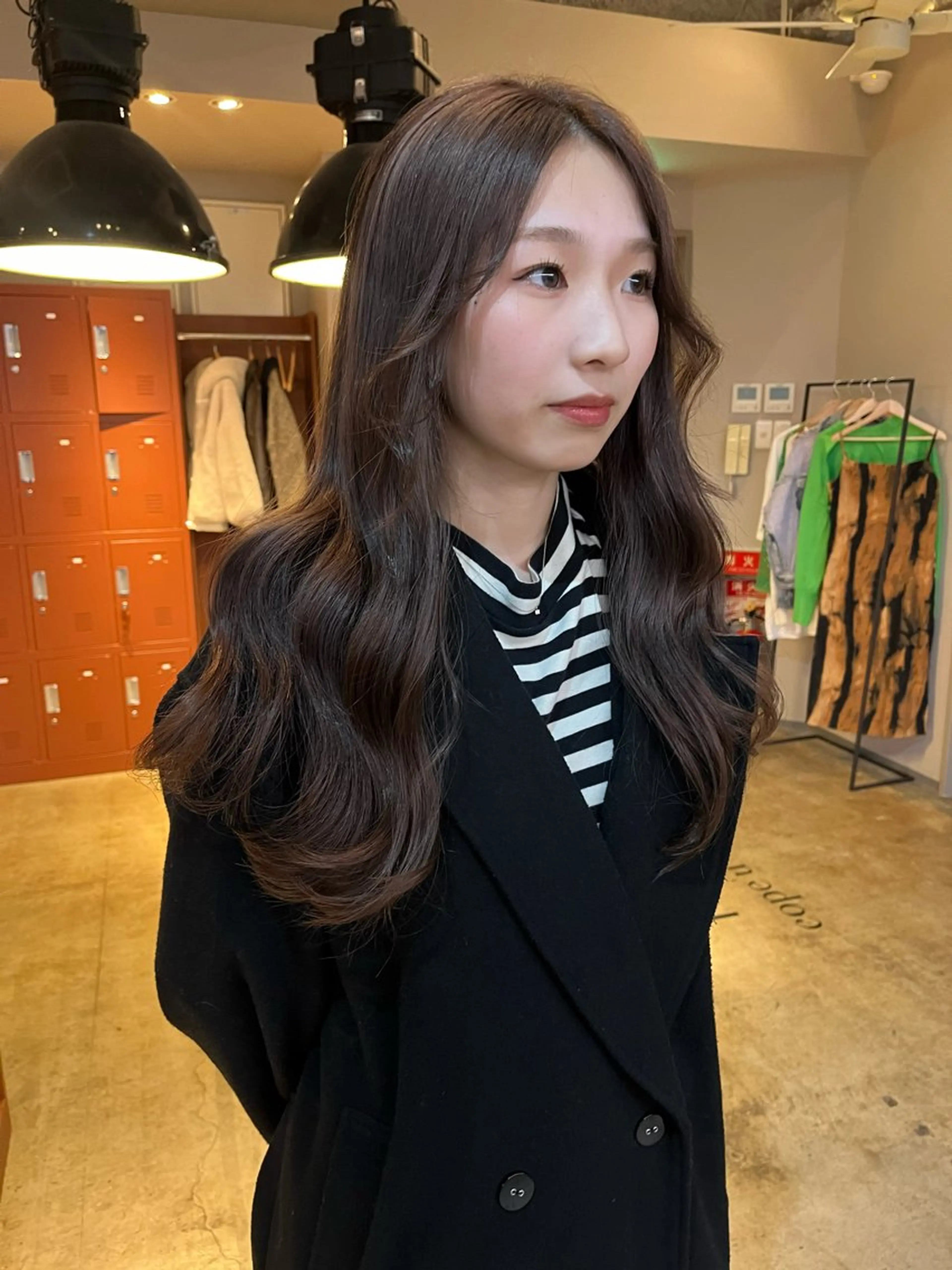 ロング カラー ブリーチ ブラウンカラー 透明感カラー カット ヘアカラー トリートメント 🩷ハイトーン透明感 レイヤー🩷ユリカのヘアスタイル