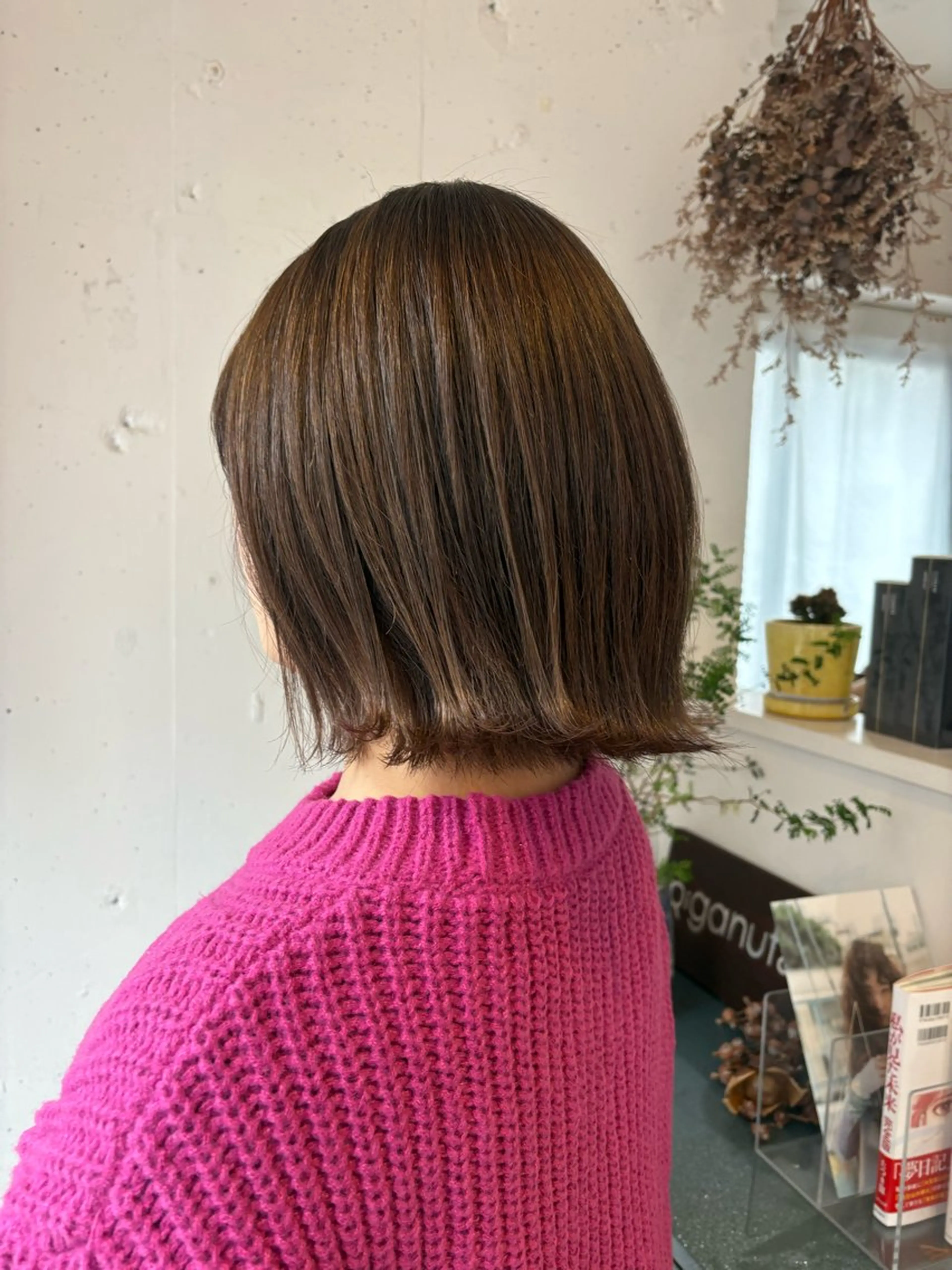 ミディアム カラー カット ヘアカラー かりん髪質改善 /メンズカットのヘアスタイル