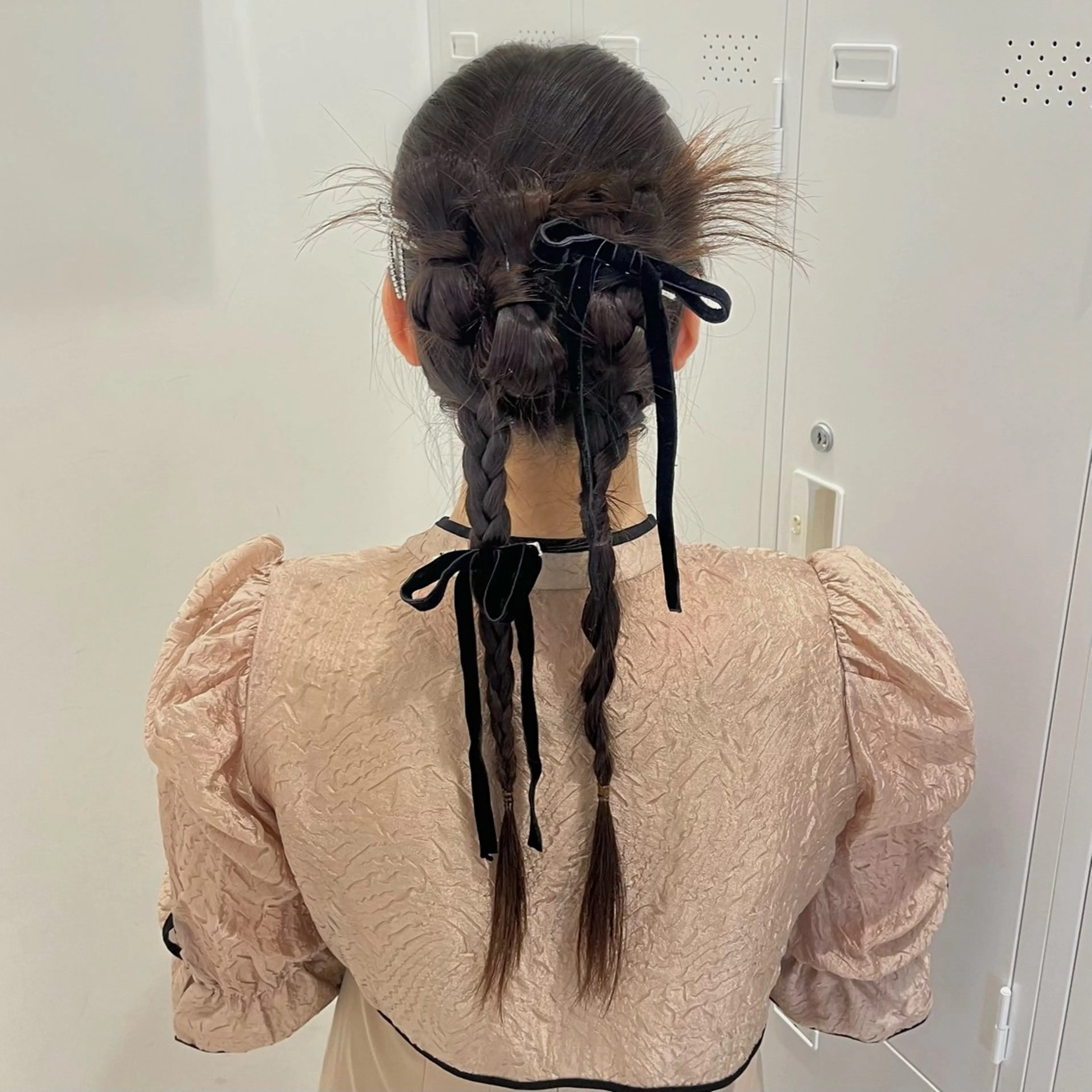 ロング ヘアアレンジ 韓国風ヘア riko/レイヤー/ 艶カラー/ヘアセットのヘアスタイル