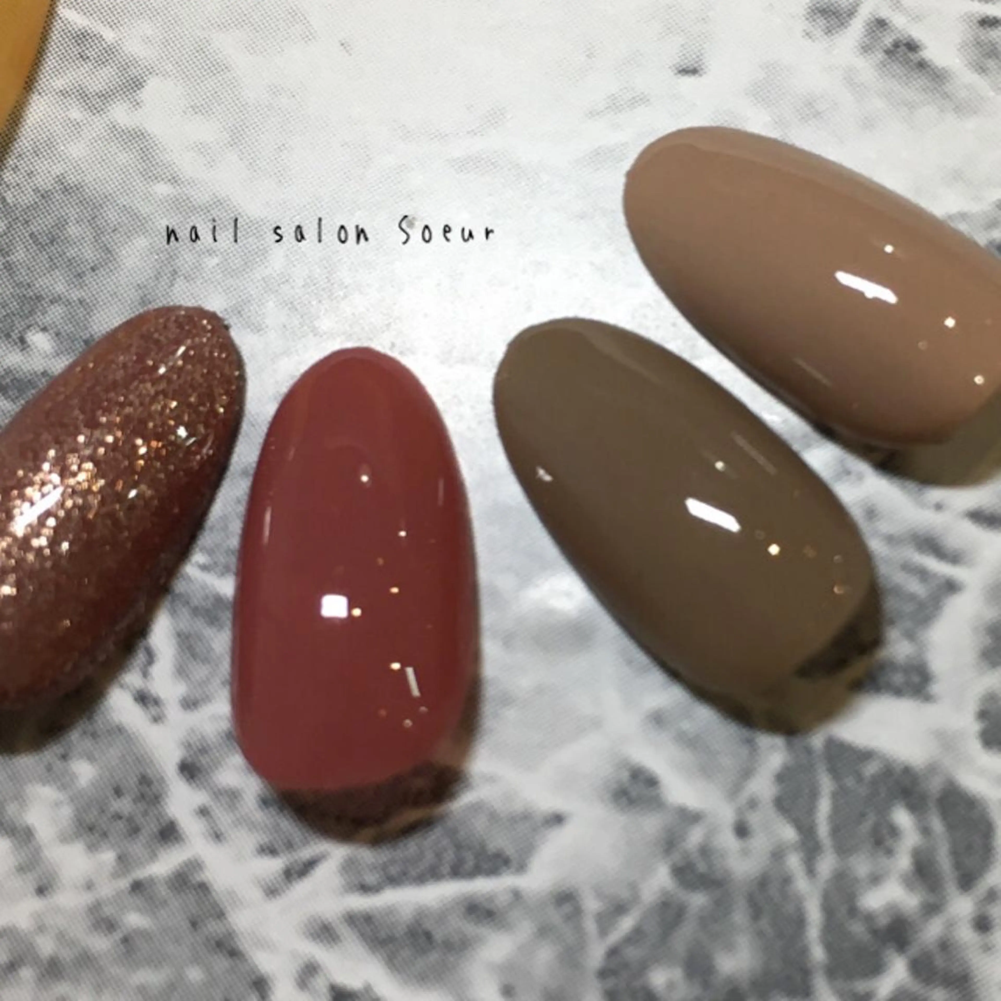 ネイル クリアネイル ジェルネイル ミラーネイル ワンカラーネイル ストーンネイル ハンドネイル nail salon Soeurのネイルデザイン