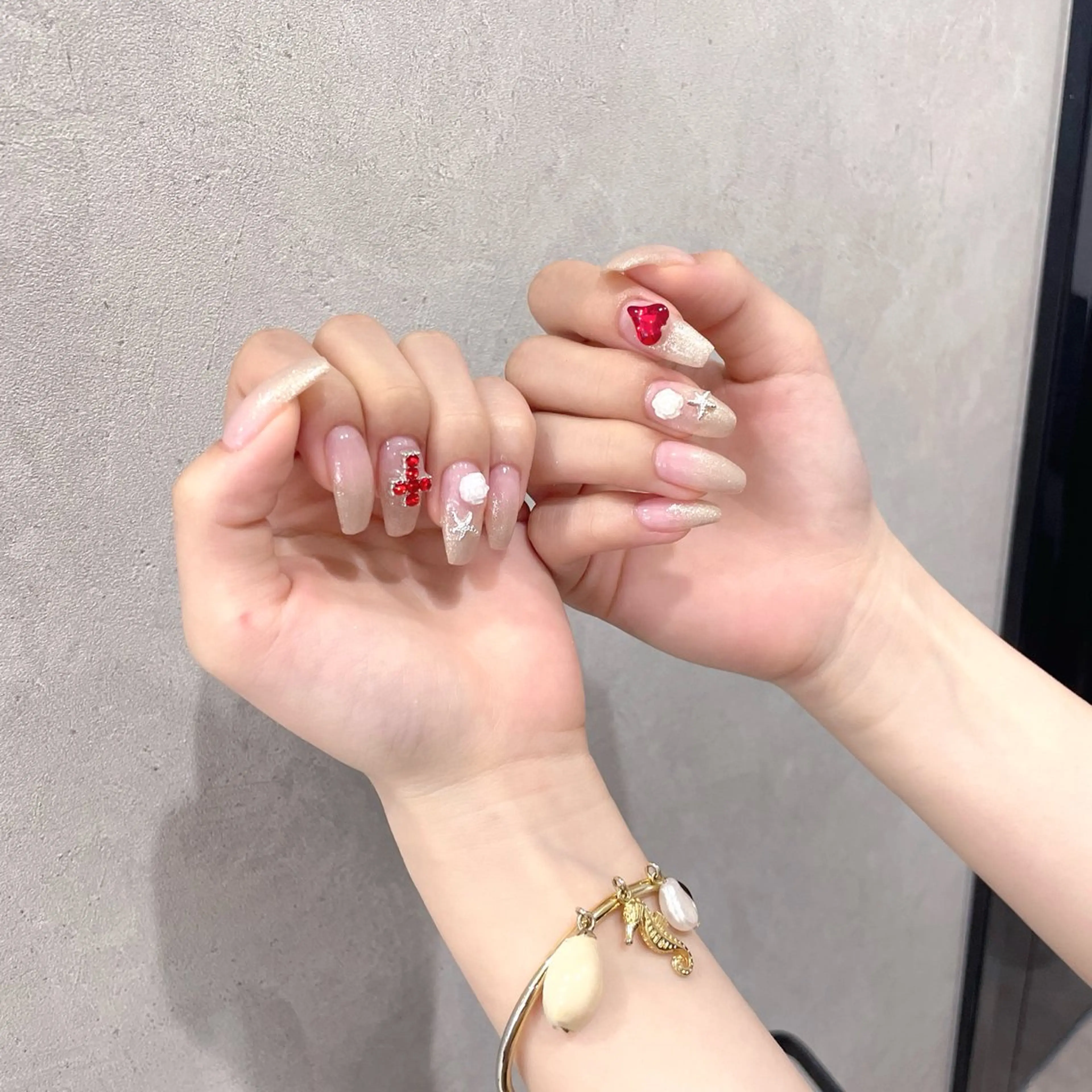 ネイル ラメ(グリッター) ラメグラデーション ハンドネイル M2 beauty Hoshinaのネイルデザイン