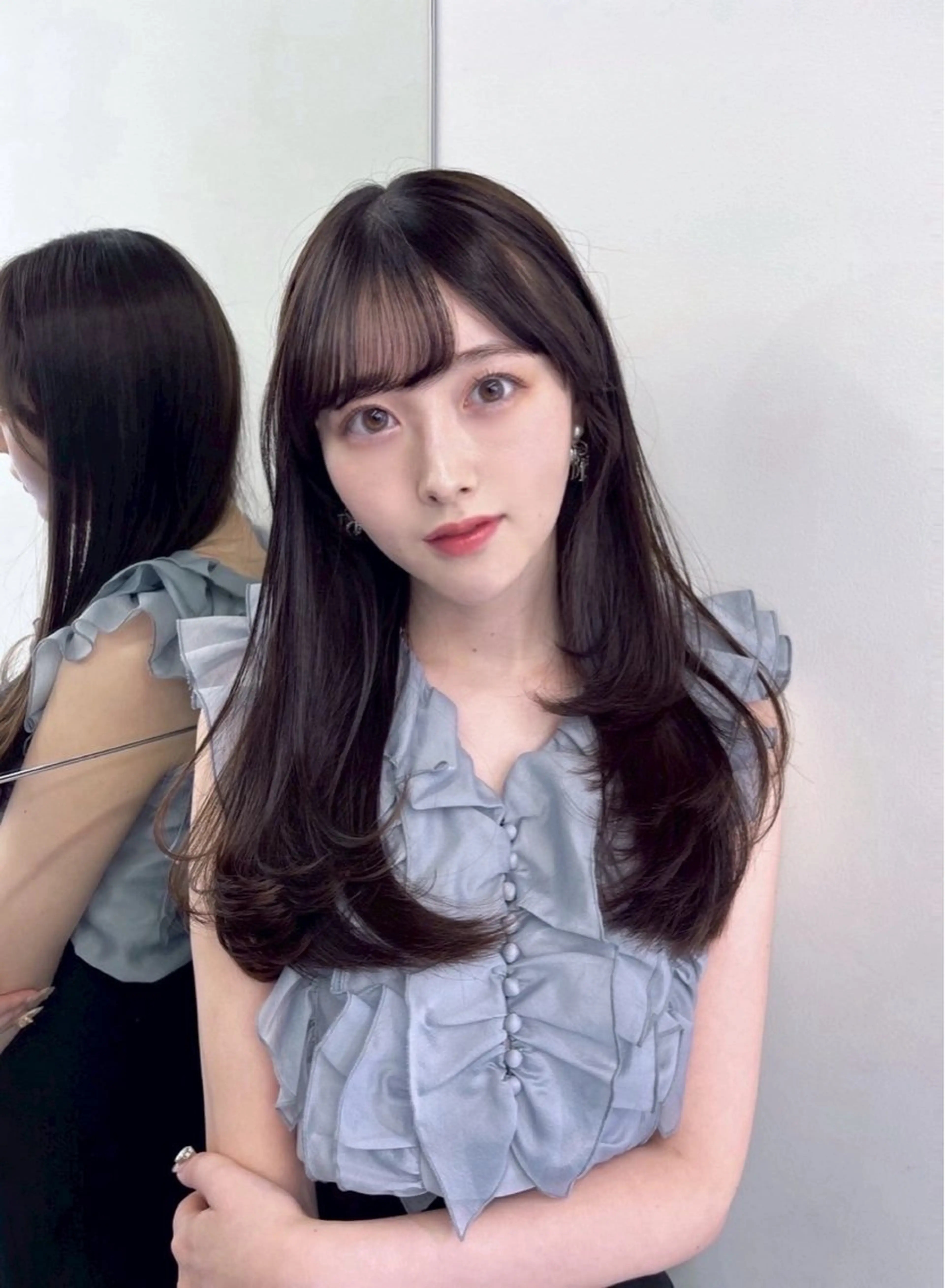 セミロング ヘアカラー トリートメント 韓国レイヤー/ボブ 髪質改善/TAKAのヘアスタイル