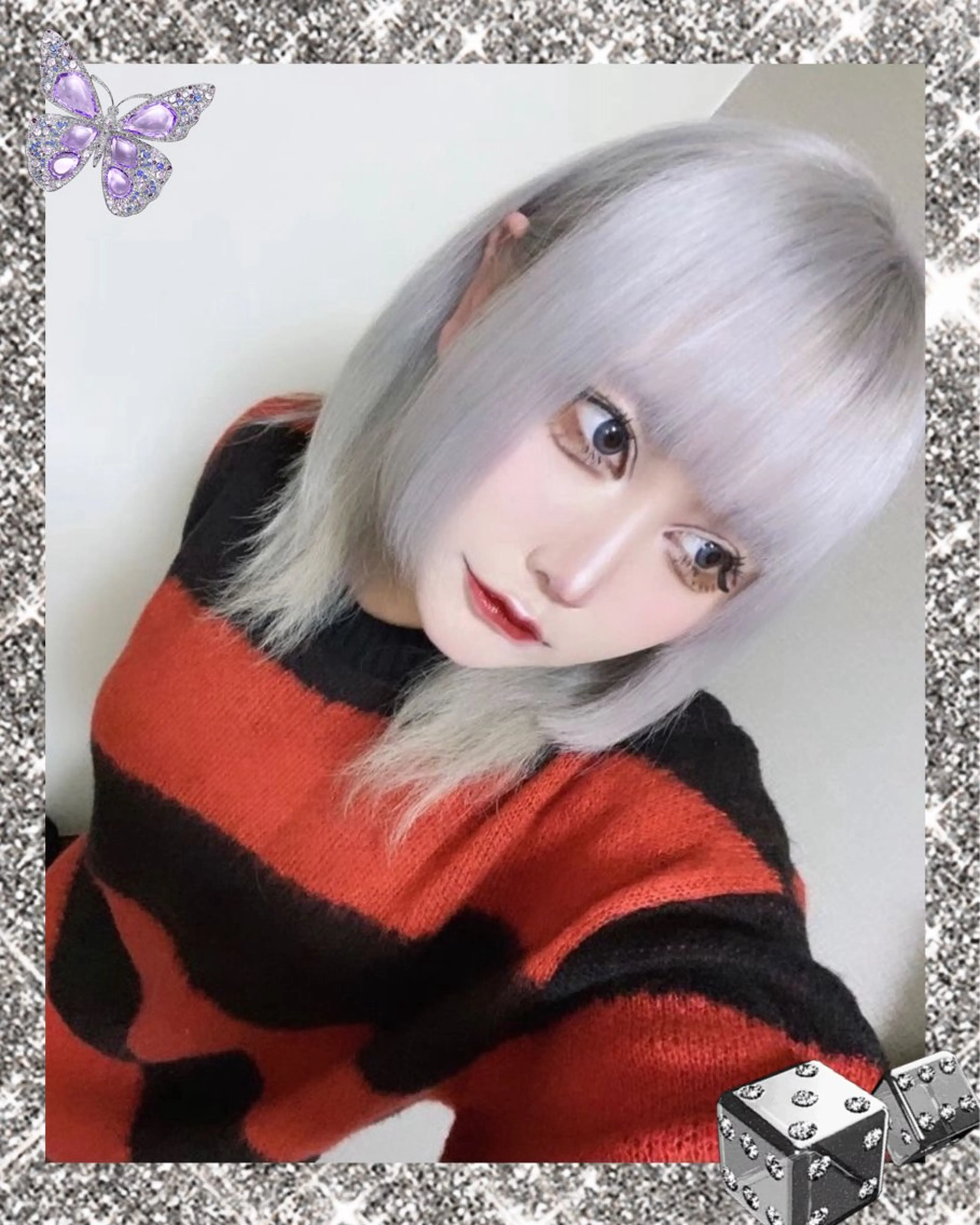 ミディアム 🍭ハイトーン/ レイヤーカット🦄のヘアスタイル